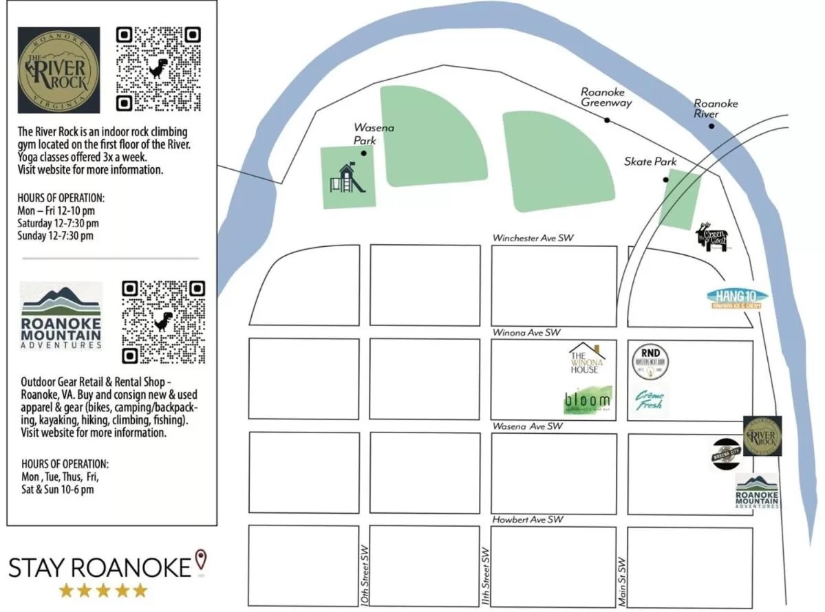 Floor Plan in The Railway Suite - The Historic Winona House