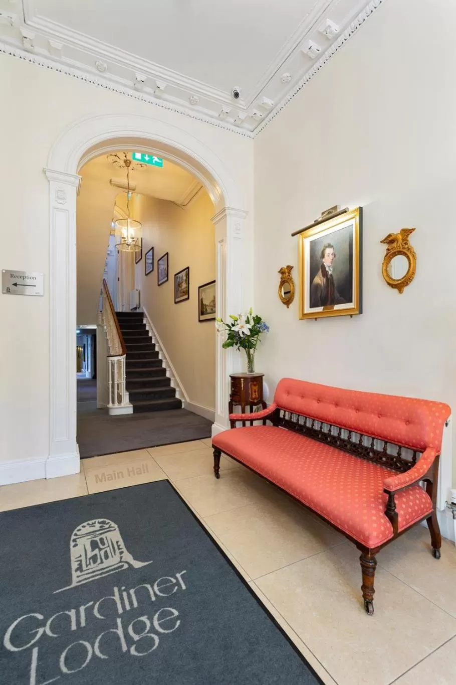 Lobby or reception in Gardiner Lodge