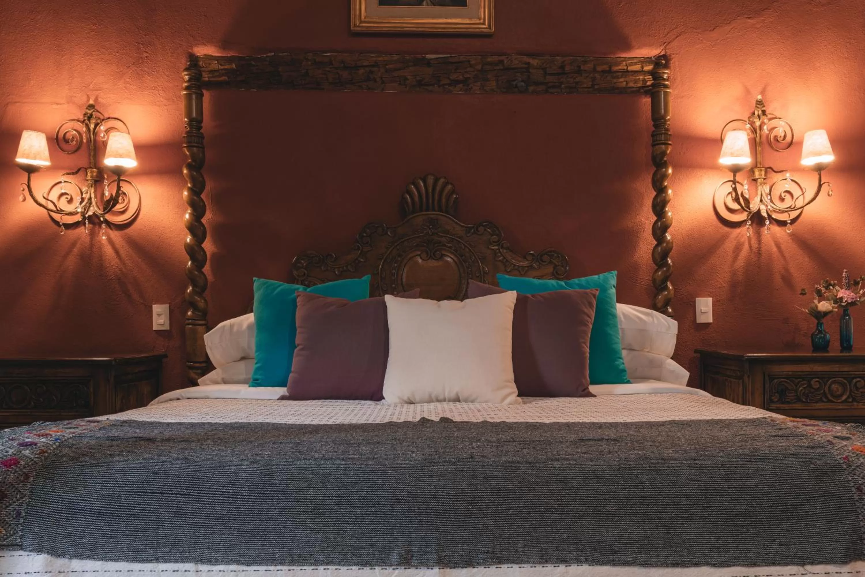 Bed in El Edén Hotel Boutique