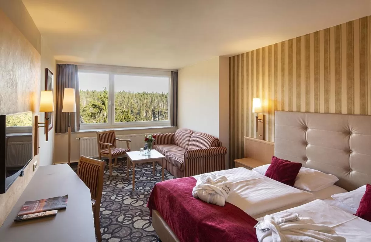 Bed in Berghotel Bastei