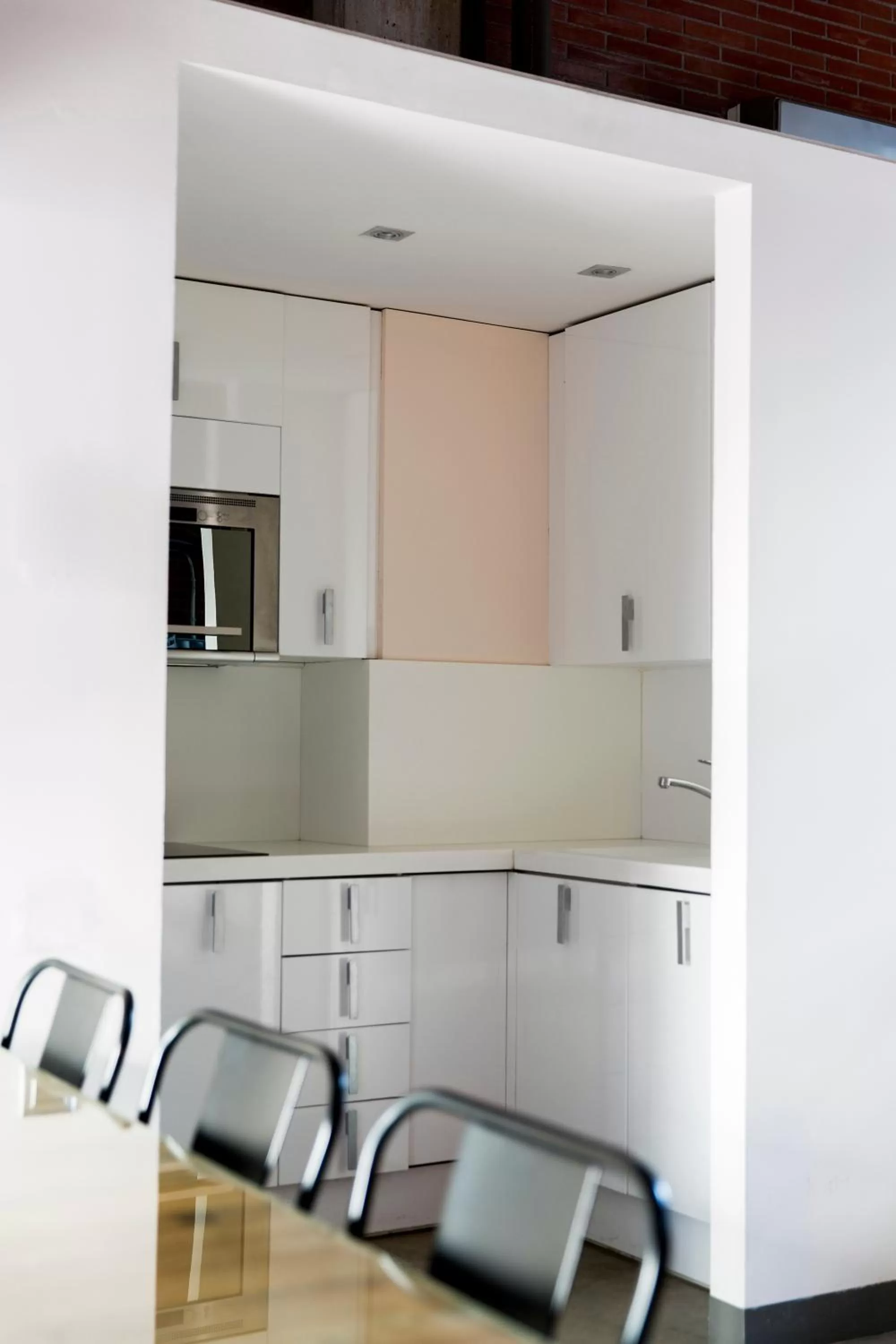 Kitchen or kitchenette in Barcelona Apartment Republica