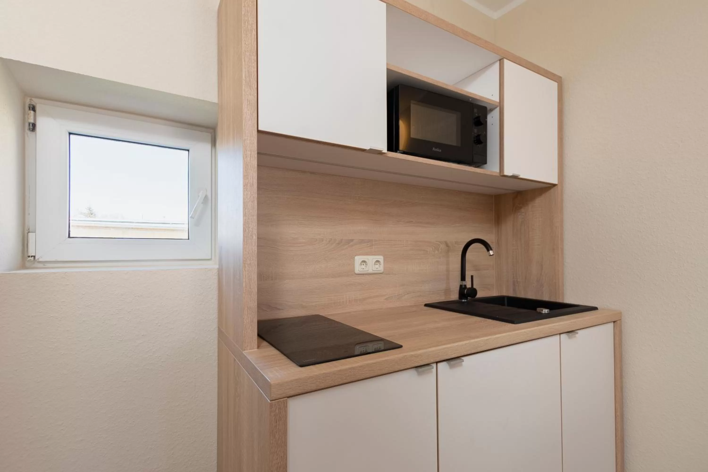 Kitchen or kitchenette, Kitchen/Kitchenette in Aparthotel Stralsund Studios und Apartments