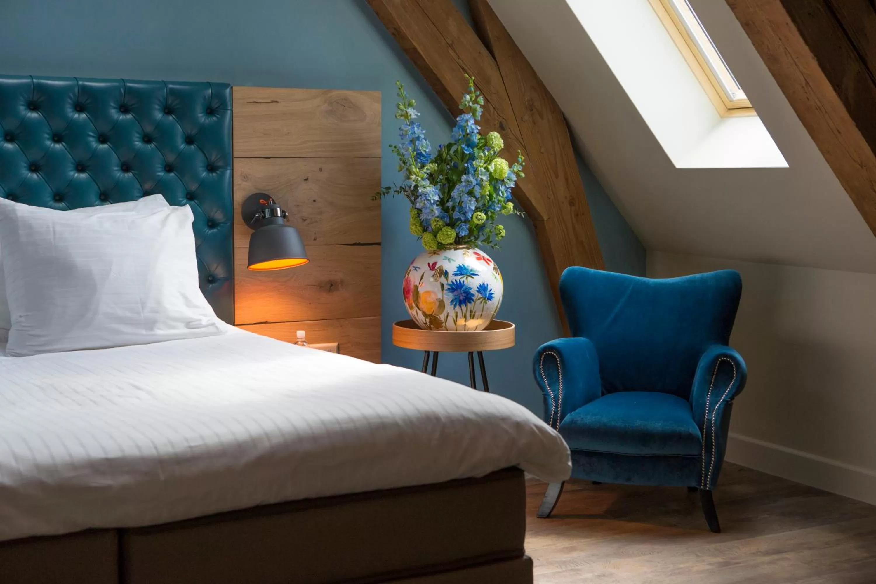 Decorative detail, Bed in Van Rossum Stadshotel Woerden