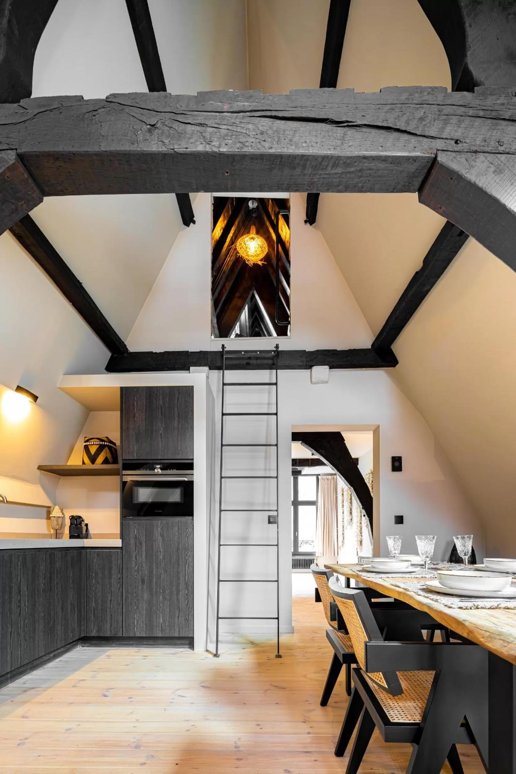 Living room, Kitchen/Kitchenette in BTFL Living Antwerp