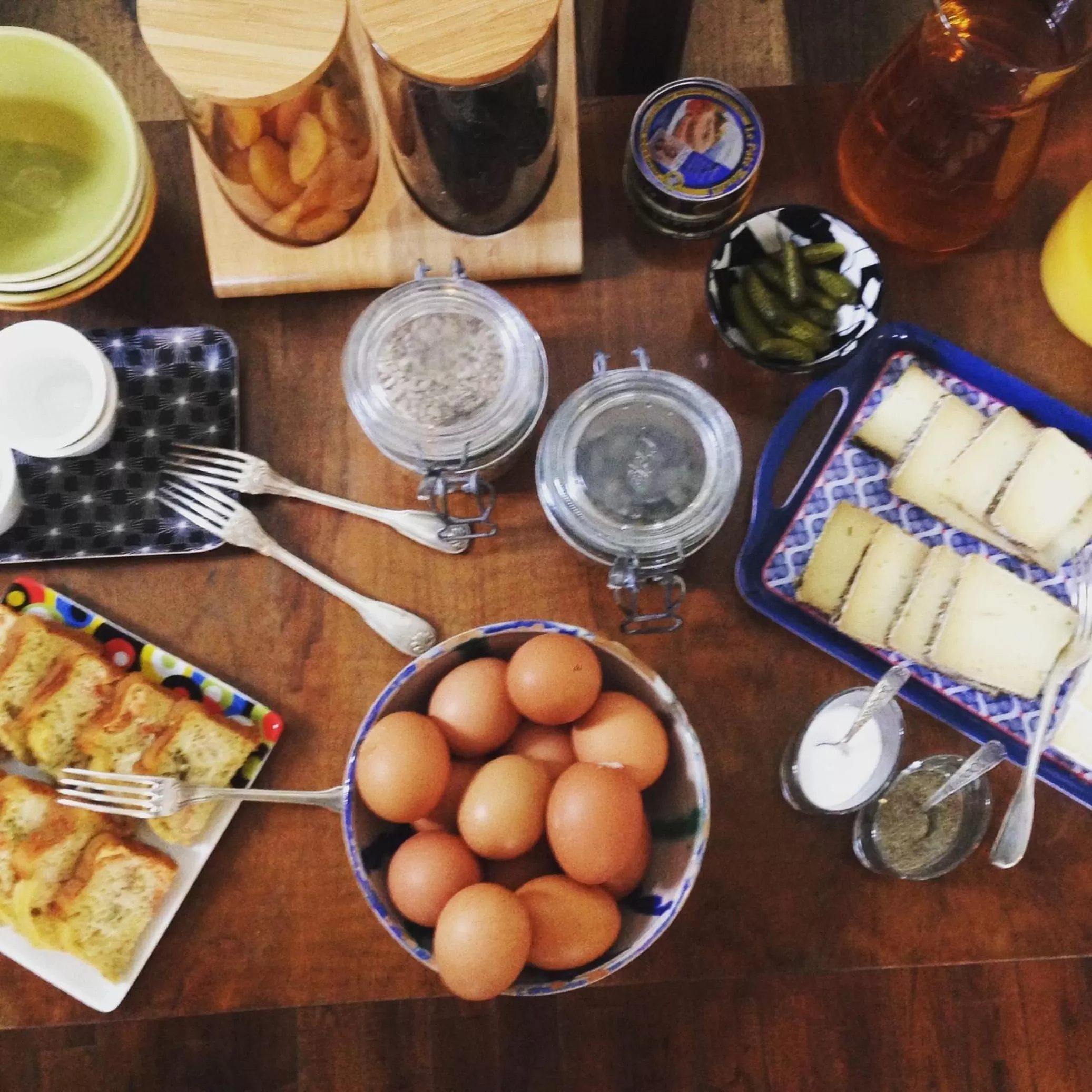Continental breakfast in Maison Castel Braz