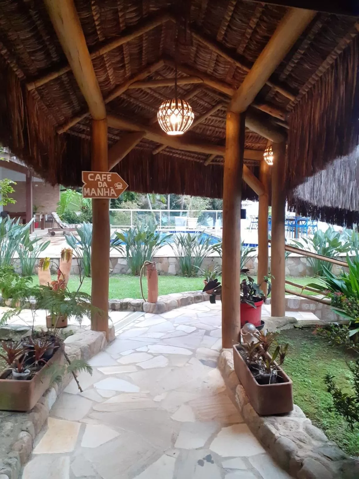 Dining area in Pousada Recanto de Paraty