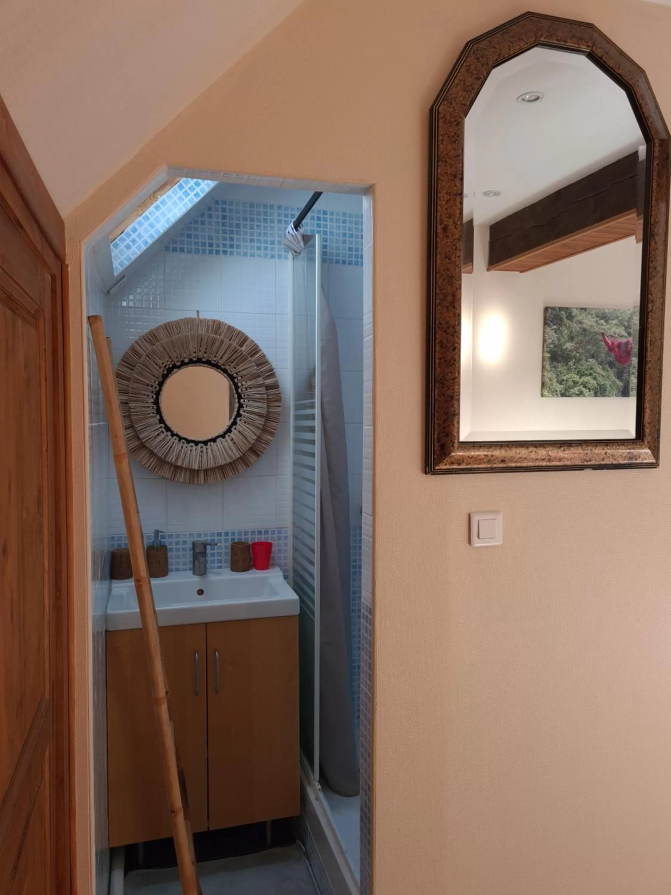 Bathroom in Apakabar Homestay - proche gare Melun, parking privé, Netflix