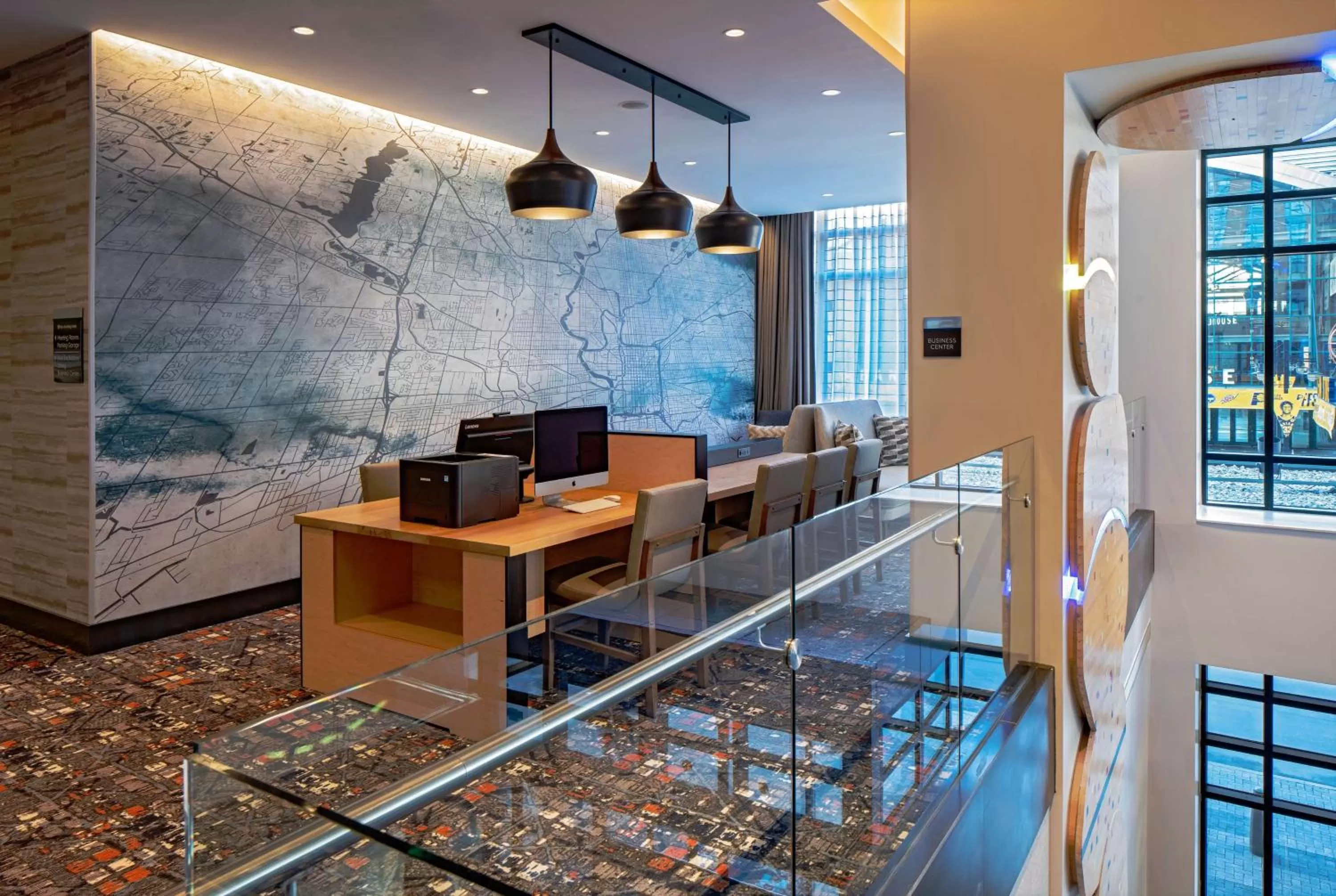 Lobby or reception in Hyatt House Indianapolis Downtown