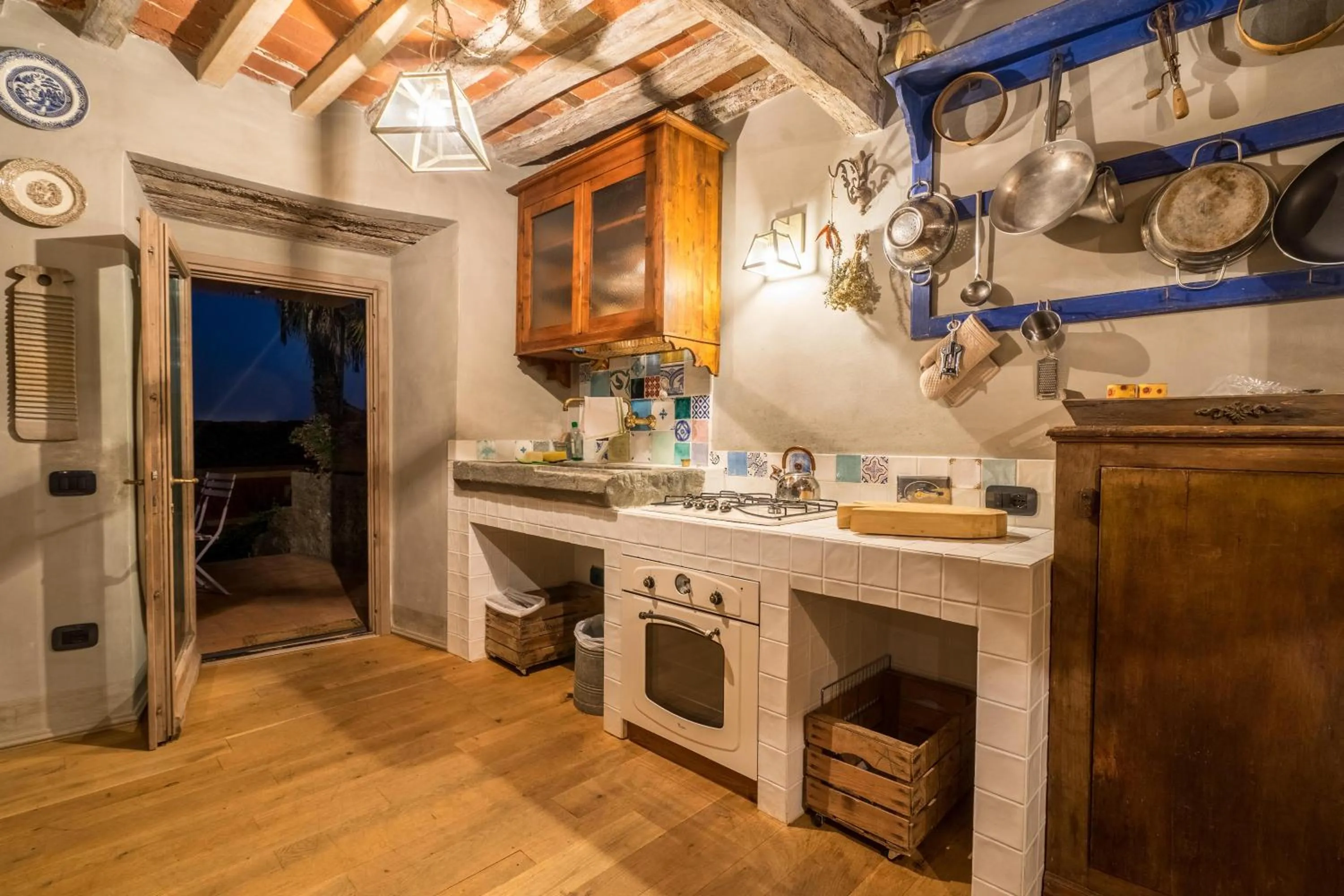 Kitchen or kitchenette in Hotel Villa Sermolli