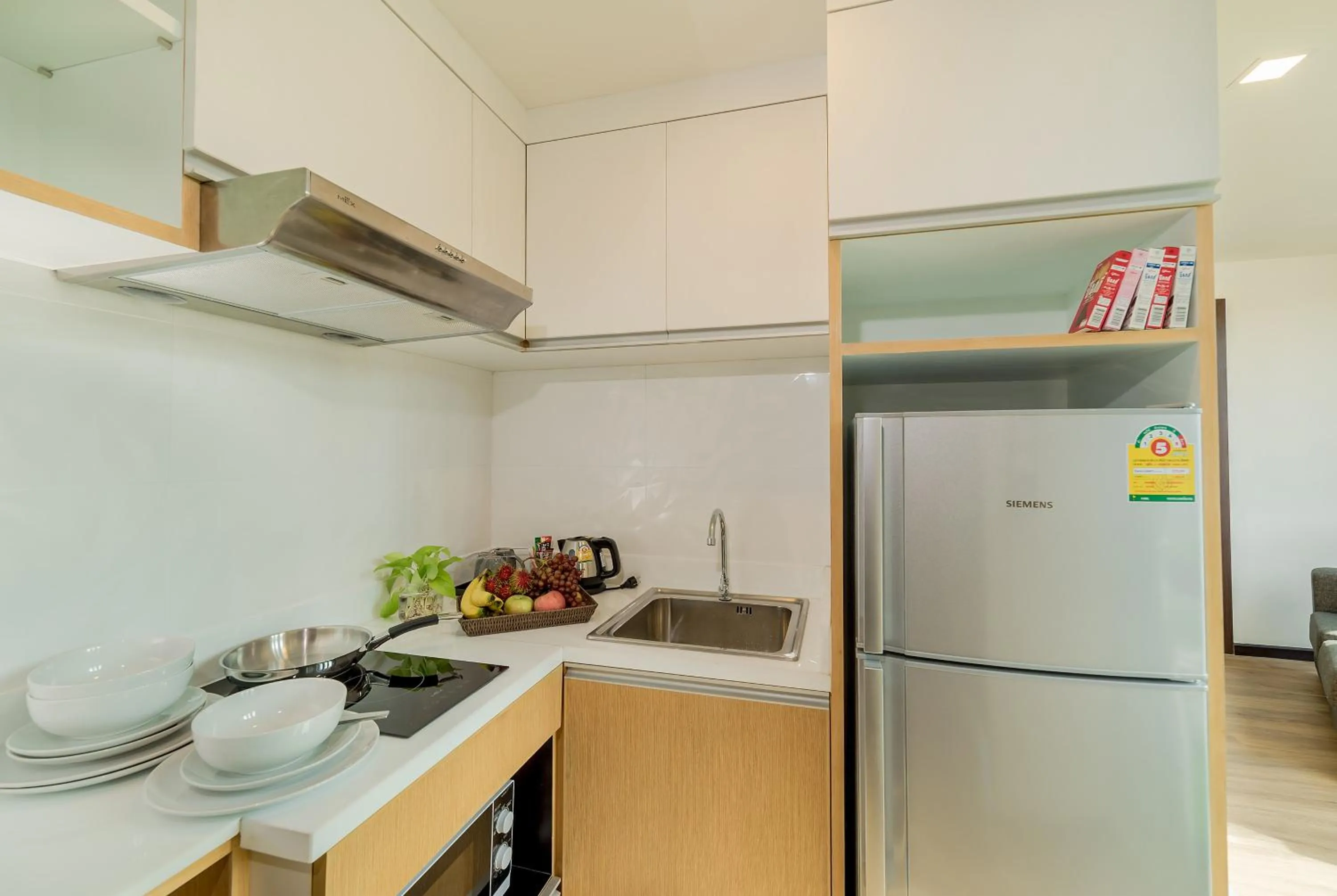 Kitchen or kitchenette in Pause and Play Hotel