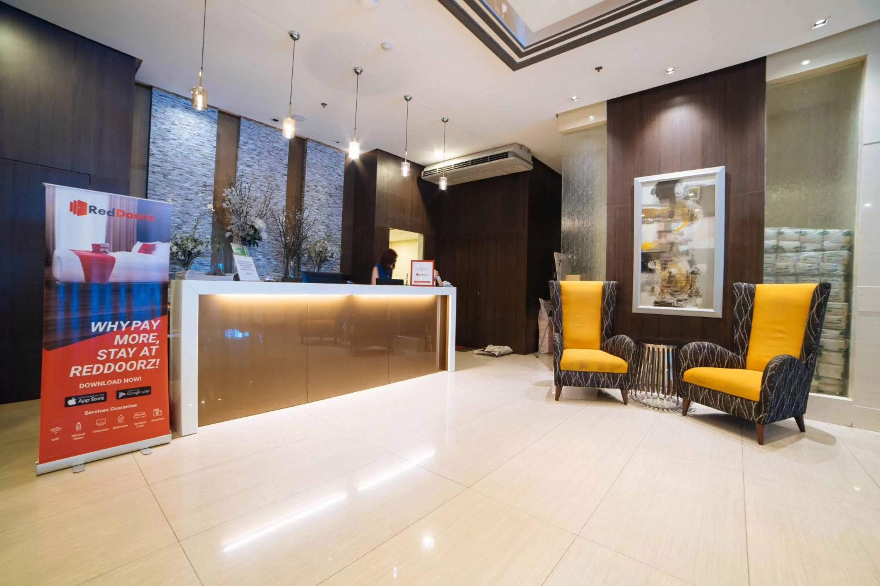Lobby or reception in RedDoorz Premium @ West Avenue Quezon City