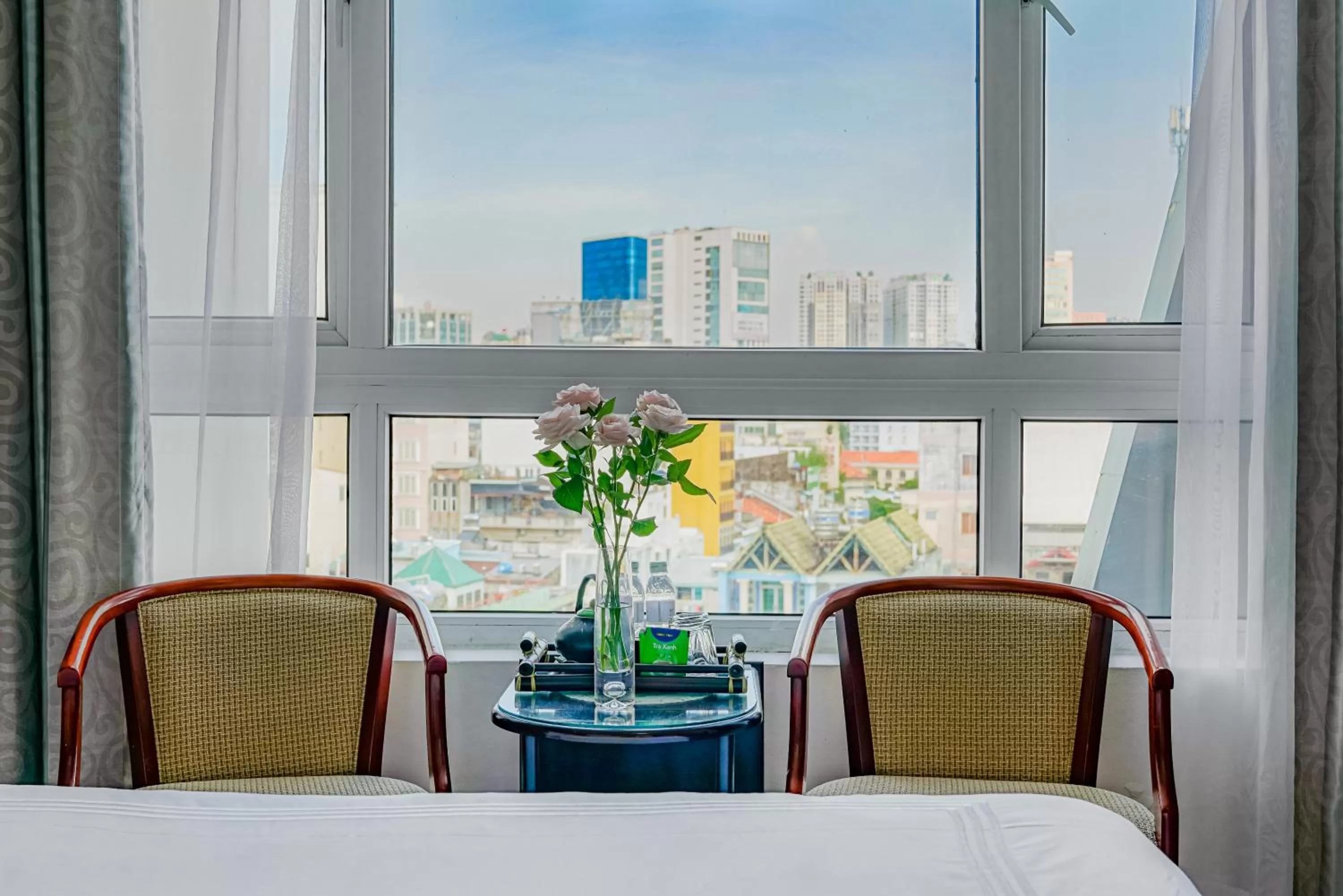 City view, Bed in Ace Hotel Ben Thanh