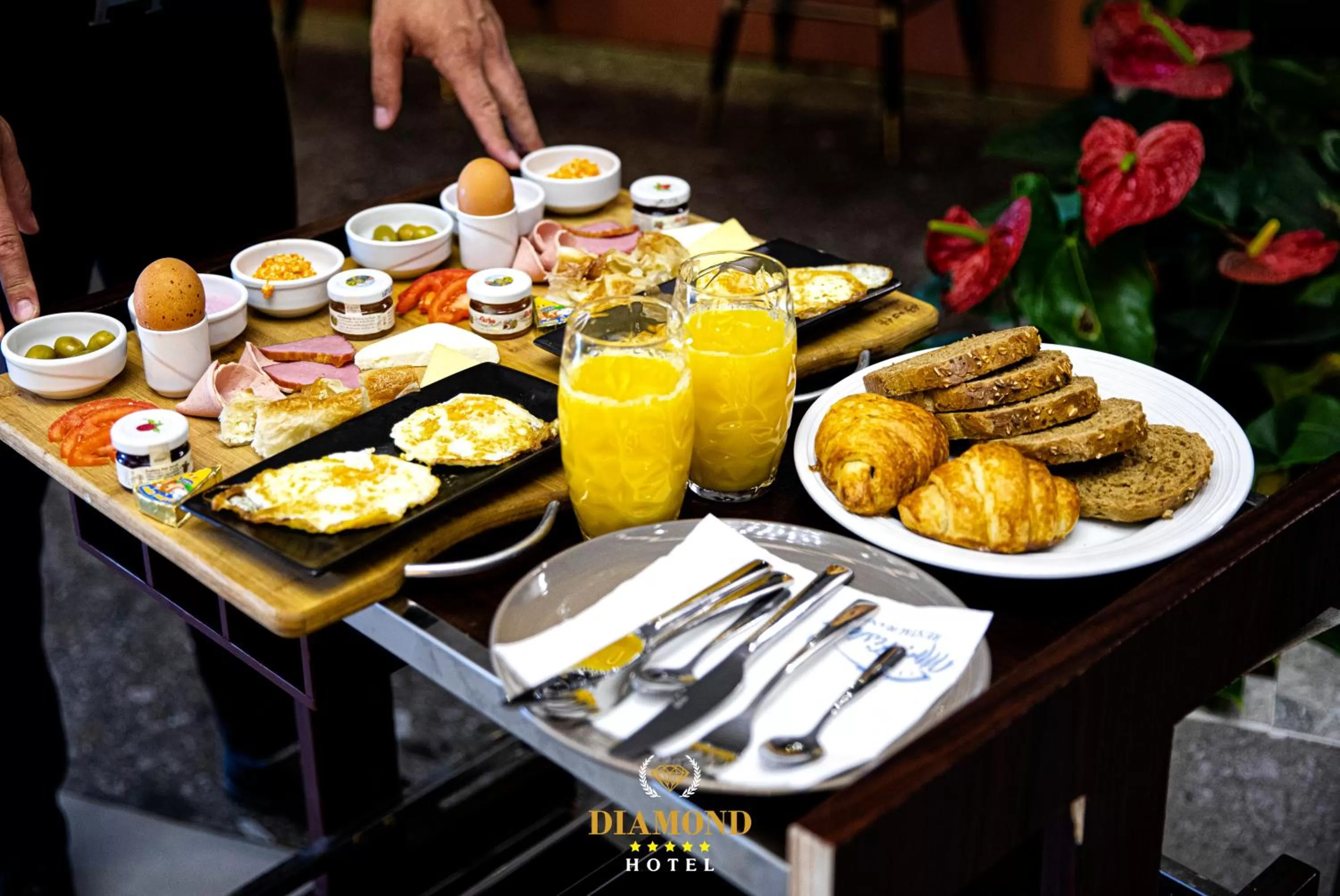 Breakfast in Hotel Diamond Prishtina