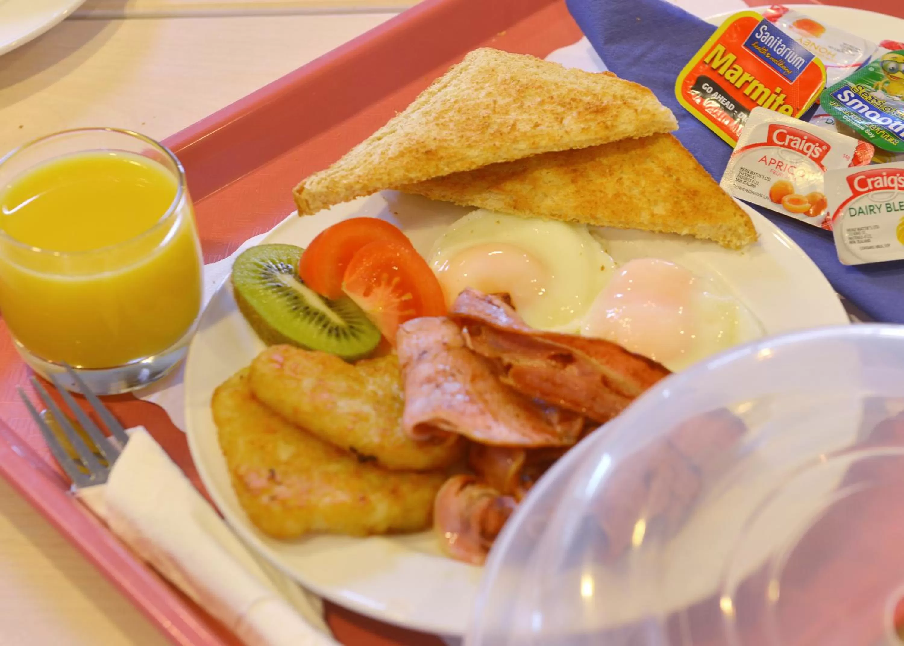 Food close-up in Brougham Heights Motel