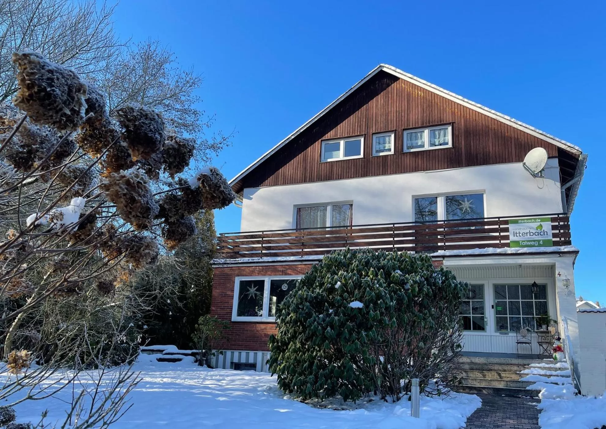 Property building, Winter in Landhaus am Itterbach Willingen