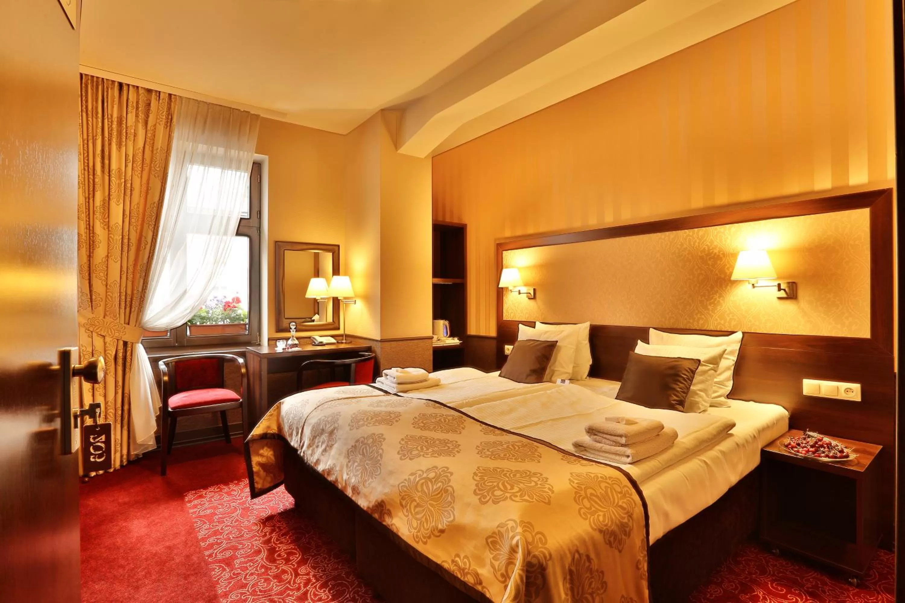 Bed in Hotel Wielopole