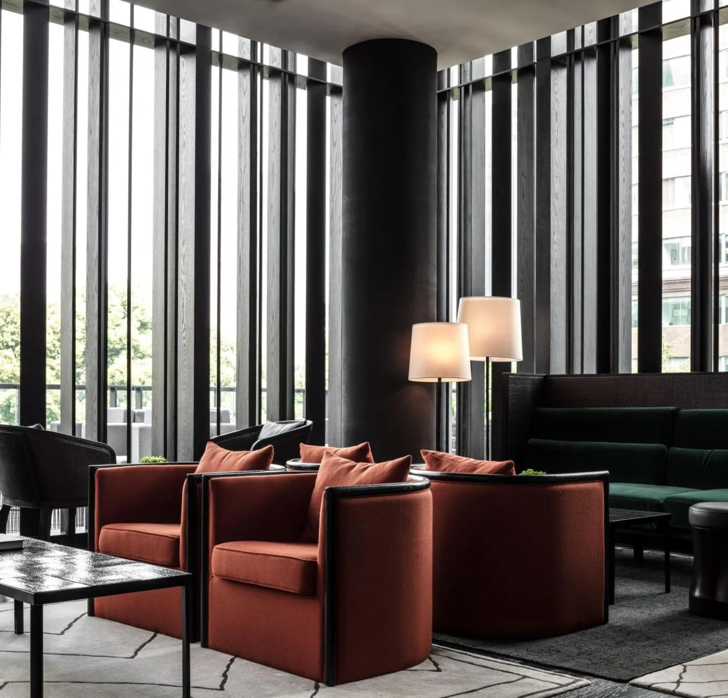 Seating area in Upper House Shanghai - Former The Middle House