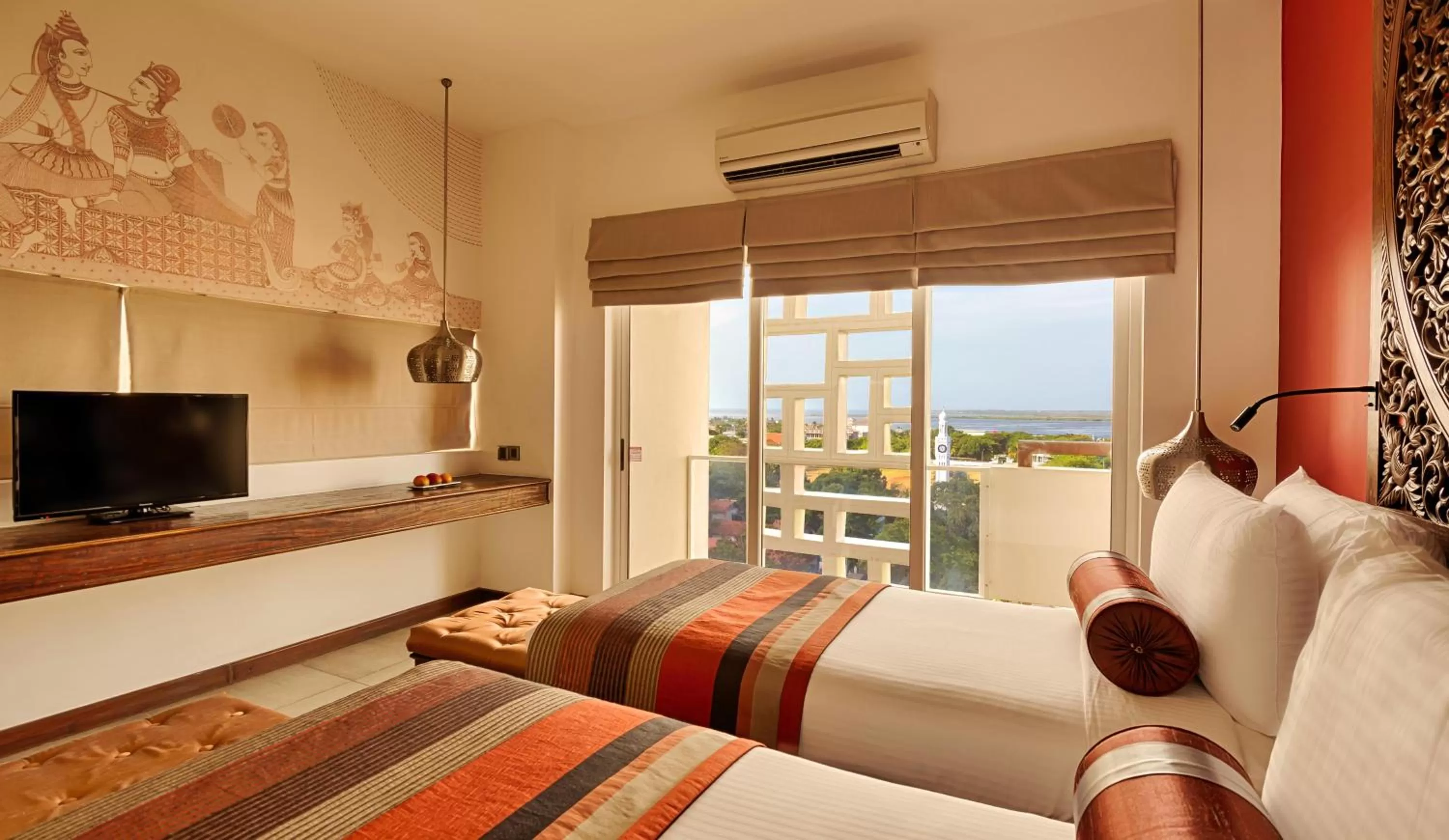 Bed in Jetwing Jaffna