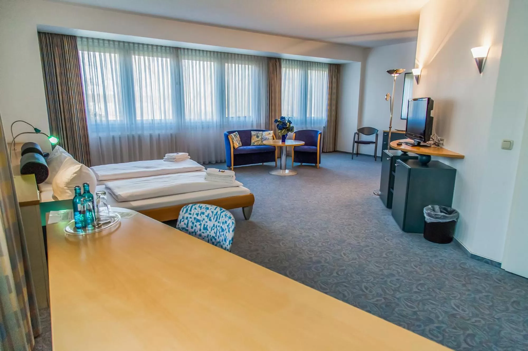 Photo of the whole room, Bed in Seepark Hotel am Wandlitzsee