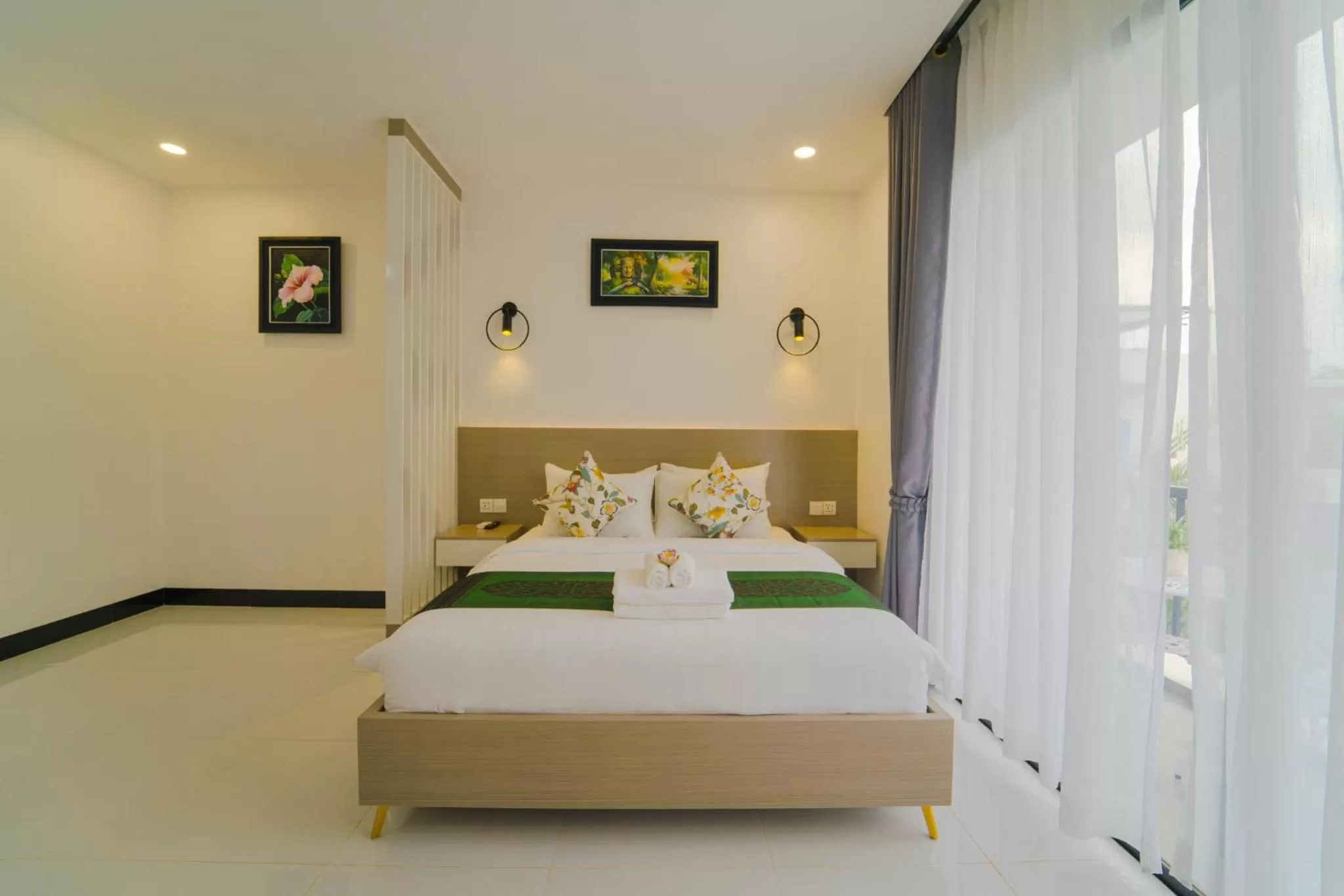 Bedroom, Bed in Angkor H Villa