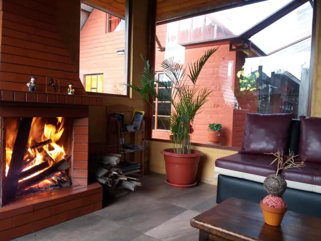 Living room in Casa del Montañero
