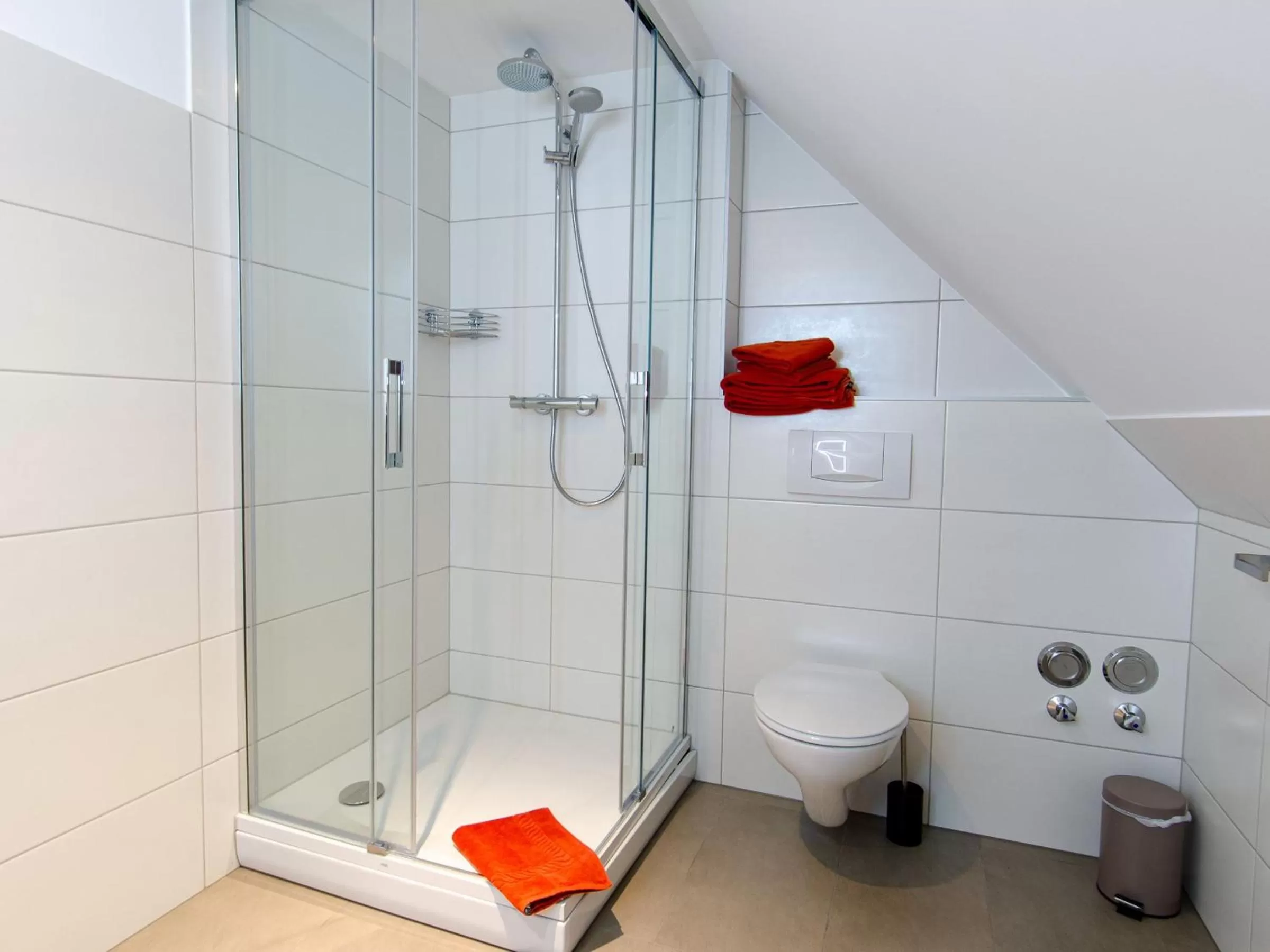 Bathroom in Restaurant & Appartements In Vino Veritas