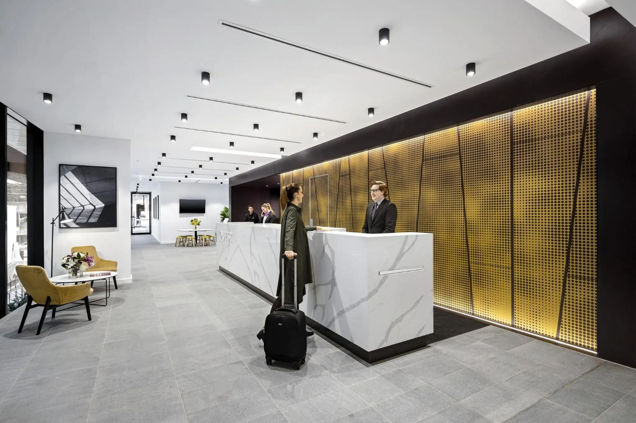 Lobby or reception in Quest North Sydney
