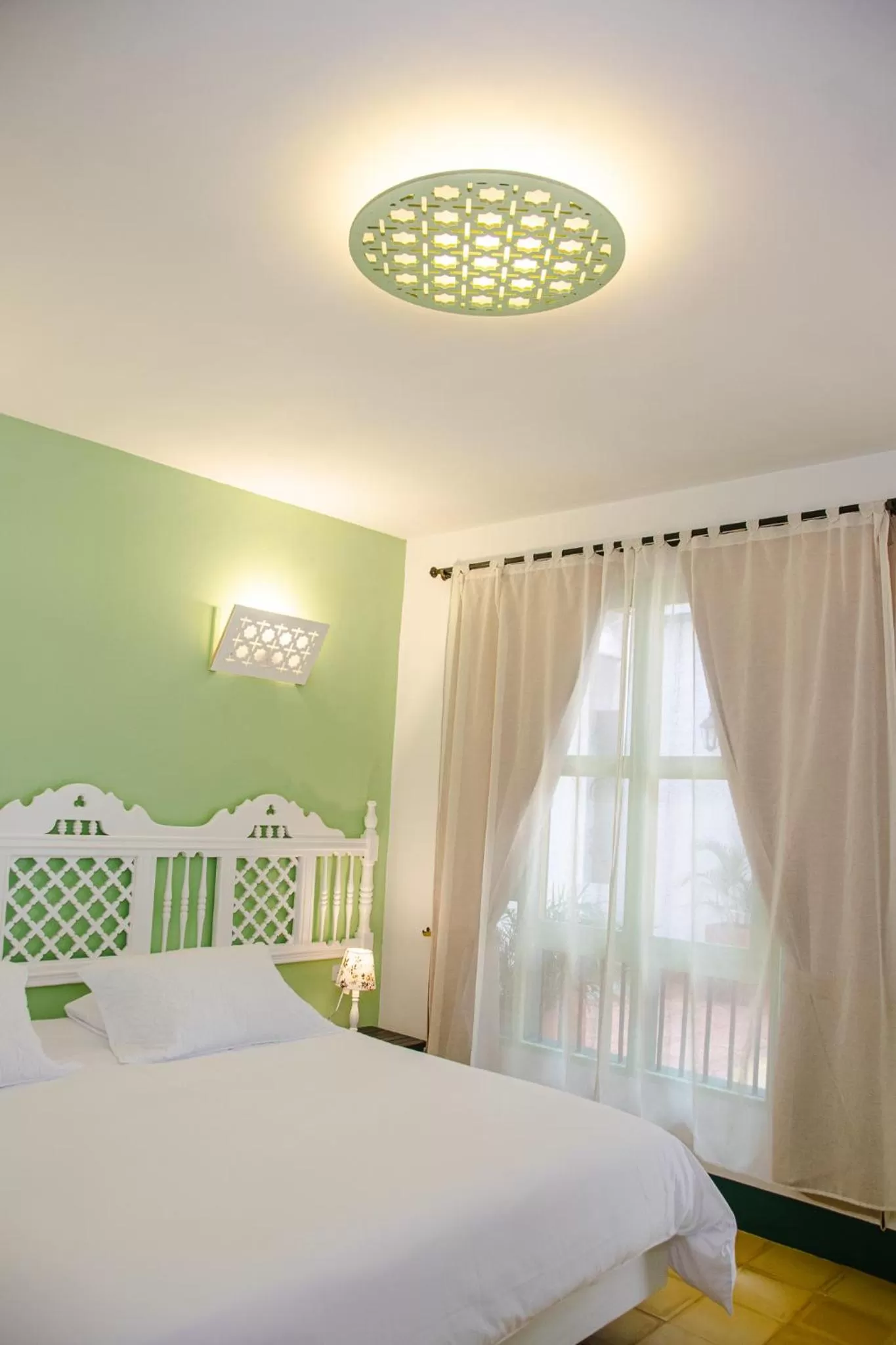 Bed in El Despertar Hotel