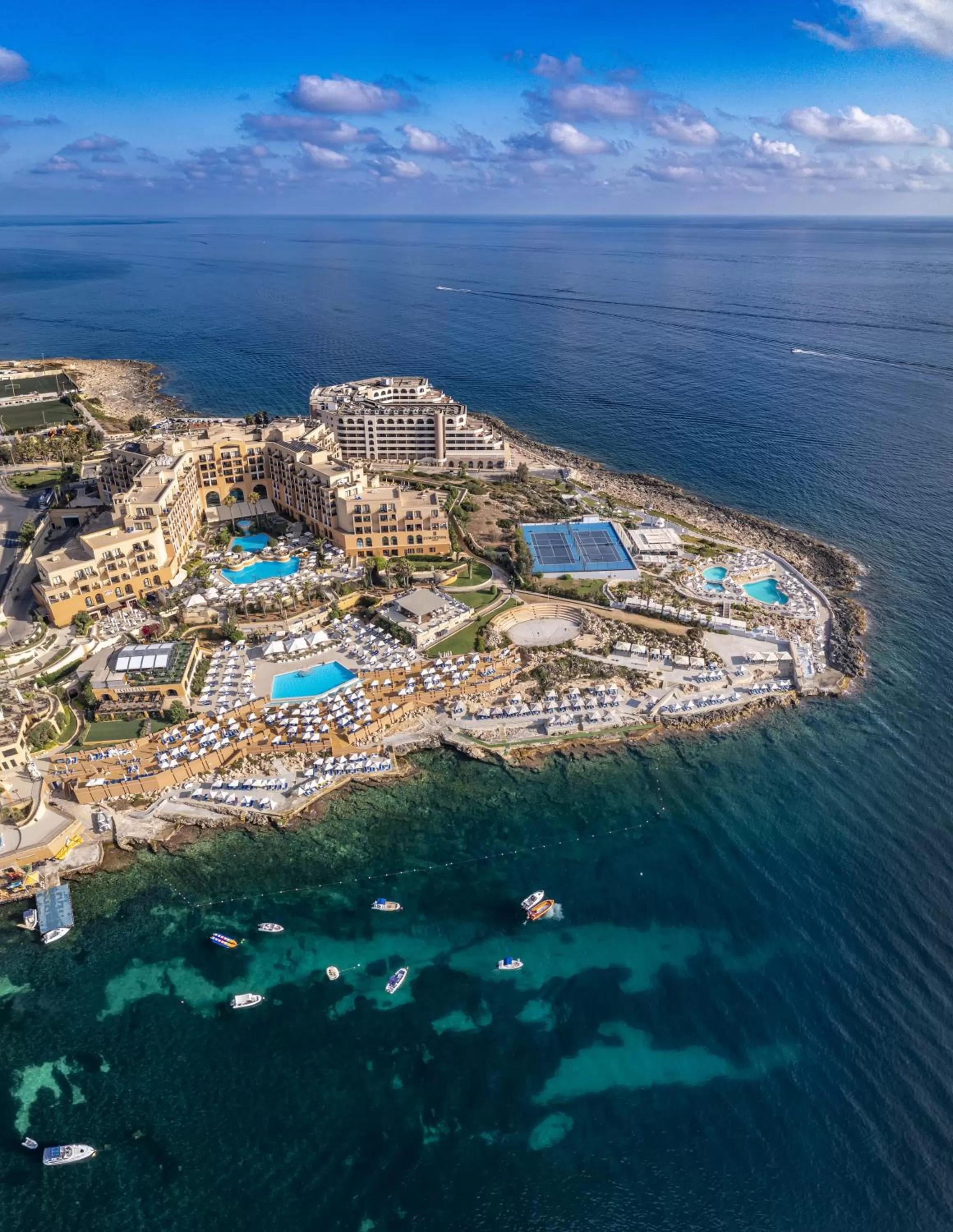 Bird's eye view in Corinthia St George's Bay