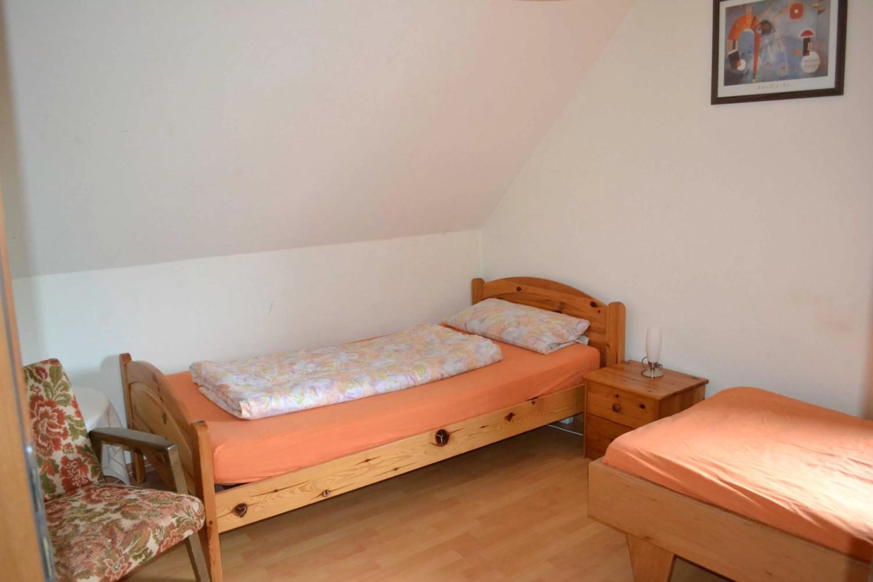 Photo of the whole room, Bed in Gaestehaus Tagescafe Eckenfels