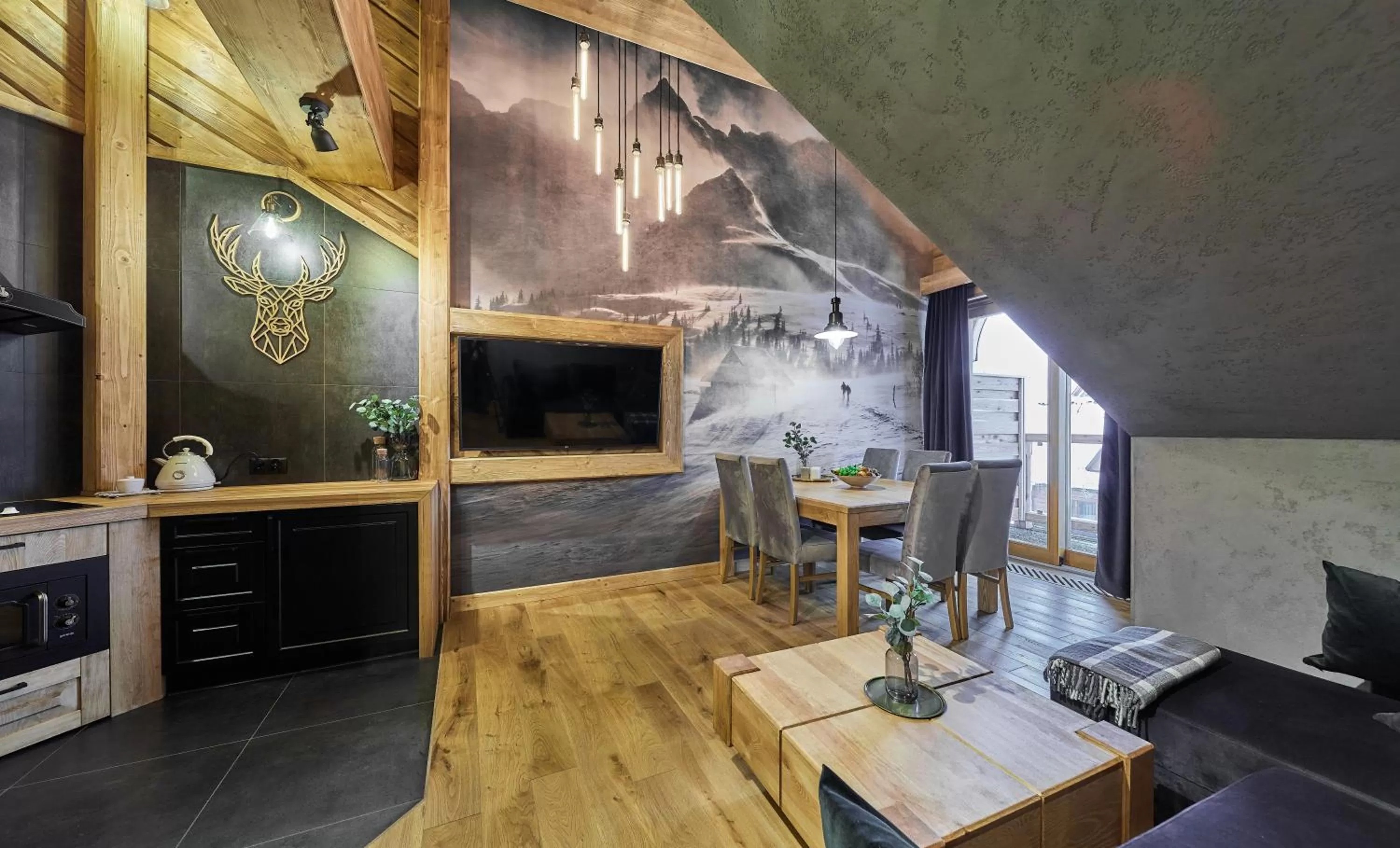 Living room in Aparthotel Giewont