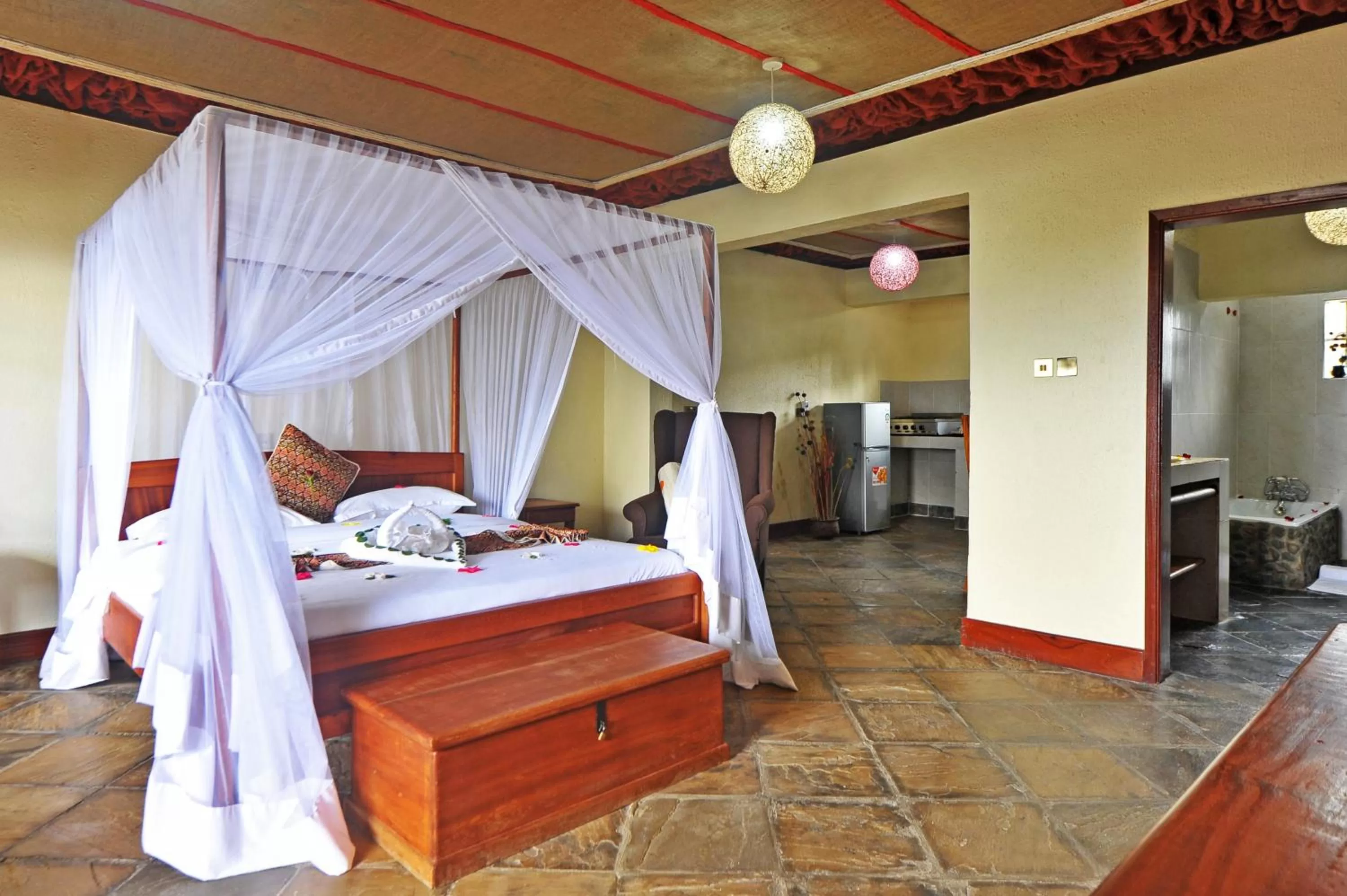 Bedroom in Mwanzo Lodge