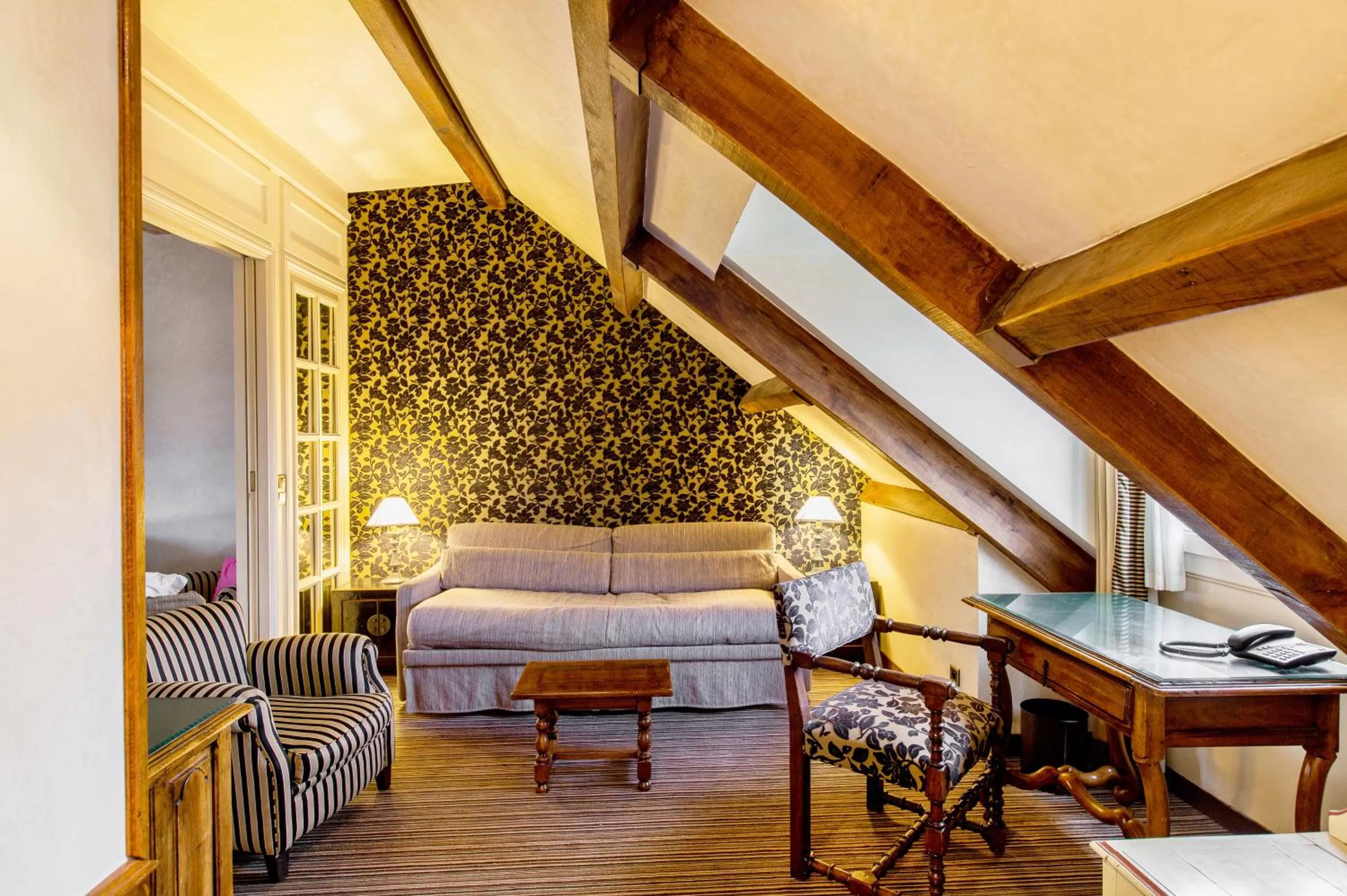 Decorative detail, Bed in Hotel Left Bank Saint Germain