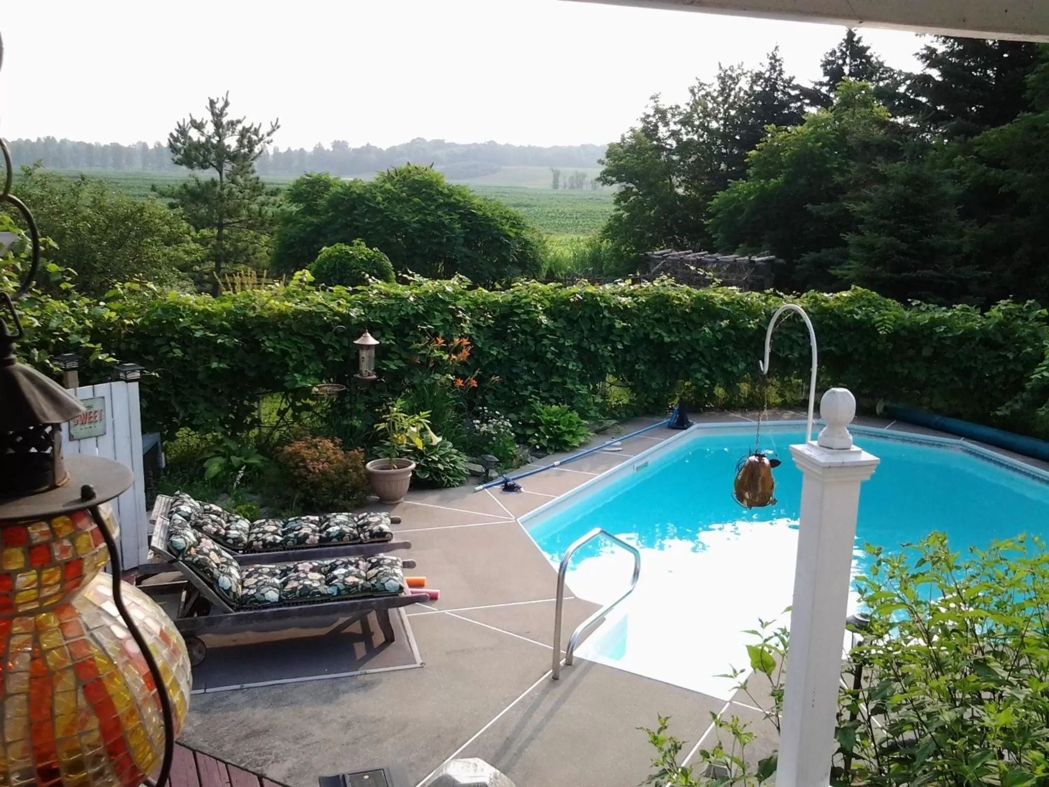 Swimming pool in Atelier Galerie Anne Drouin Peinture & Pension