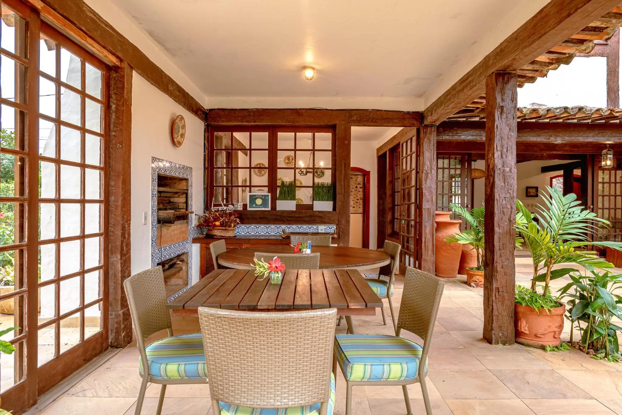 Dining area in Pousada Blanca Mar
