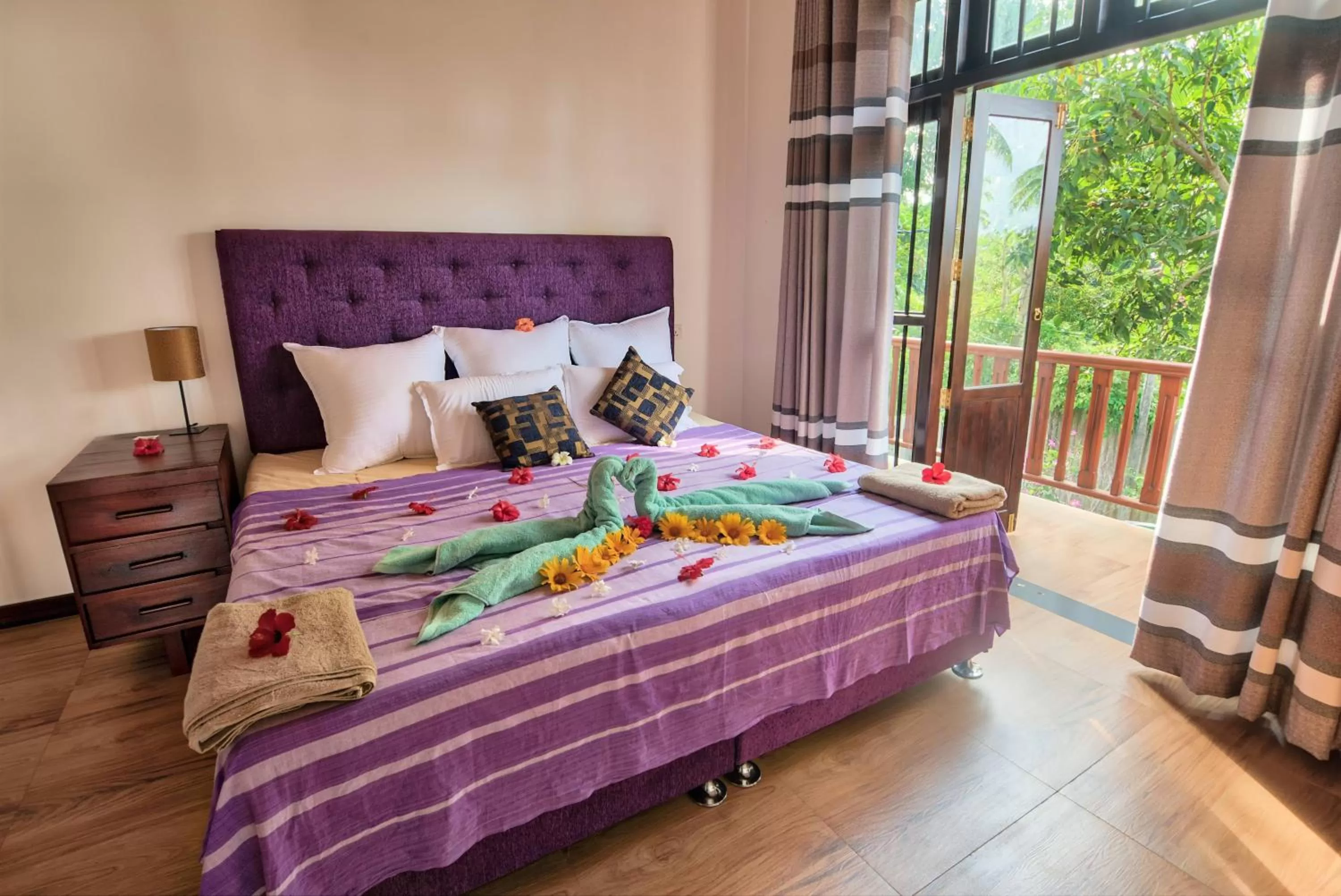 Bed in Ashiyana Hotel