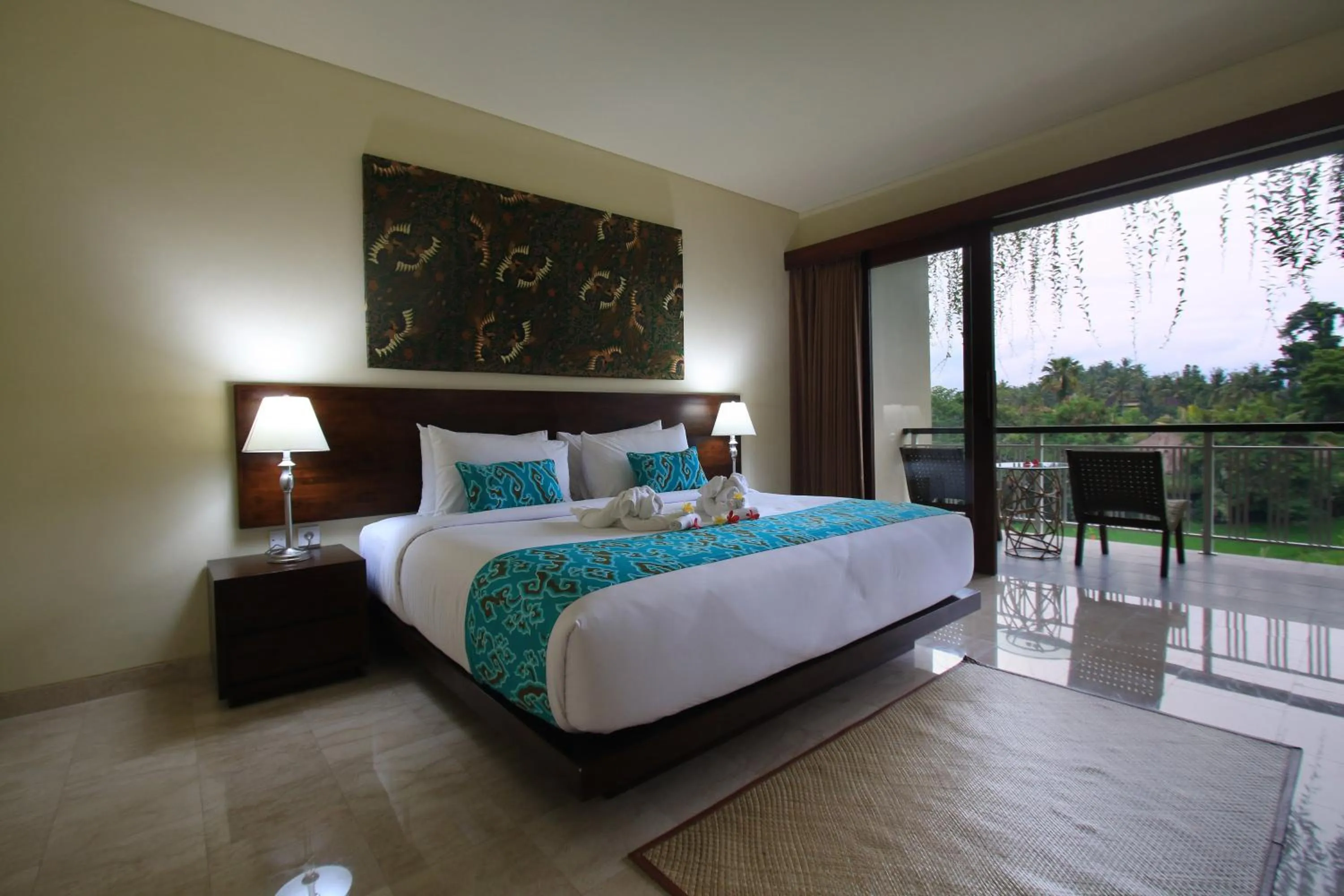 Balcony/Terrace, Bed in Byasa Ubud