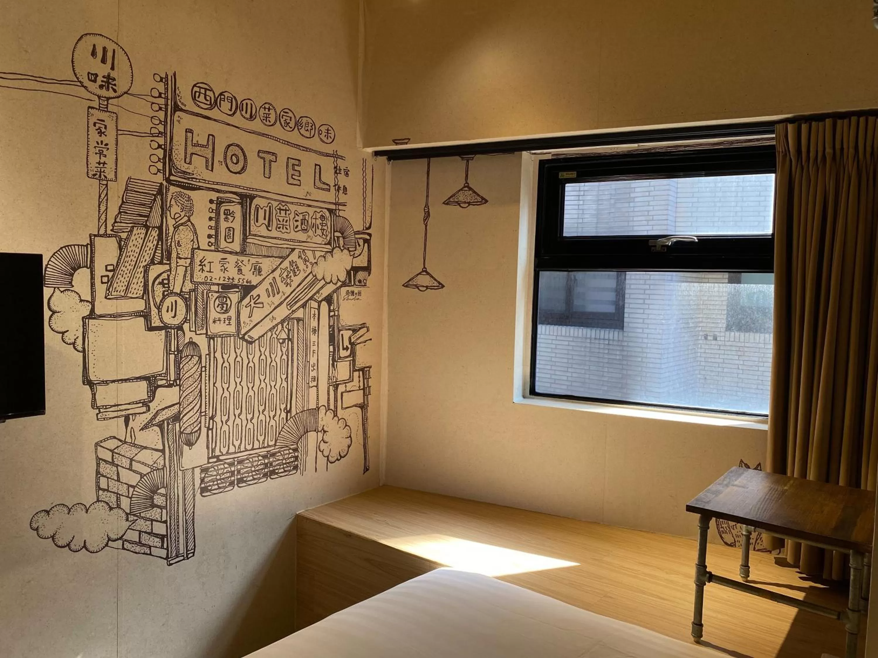 Decorative detail, Bed in Cho Hotel