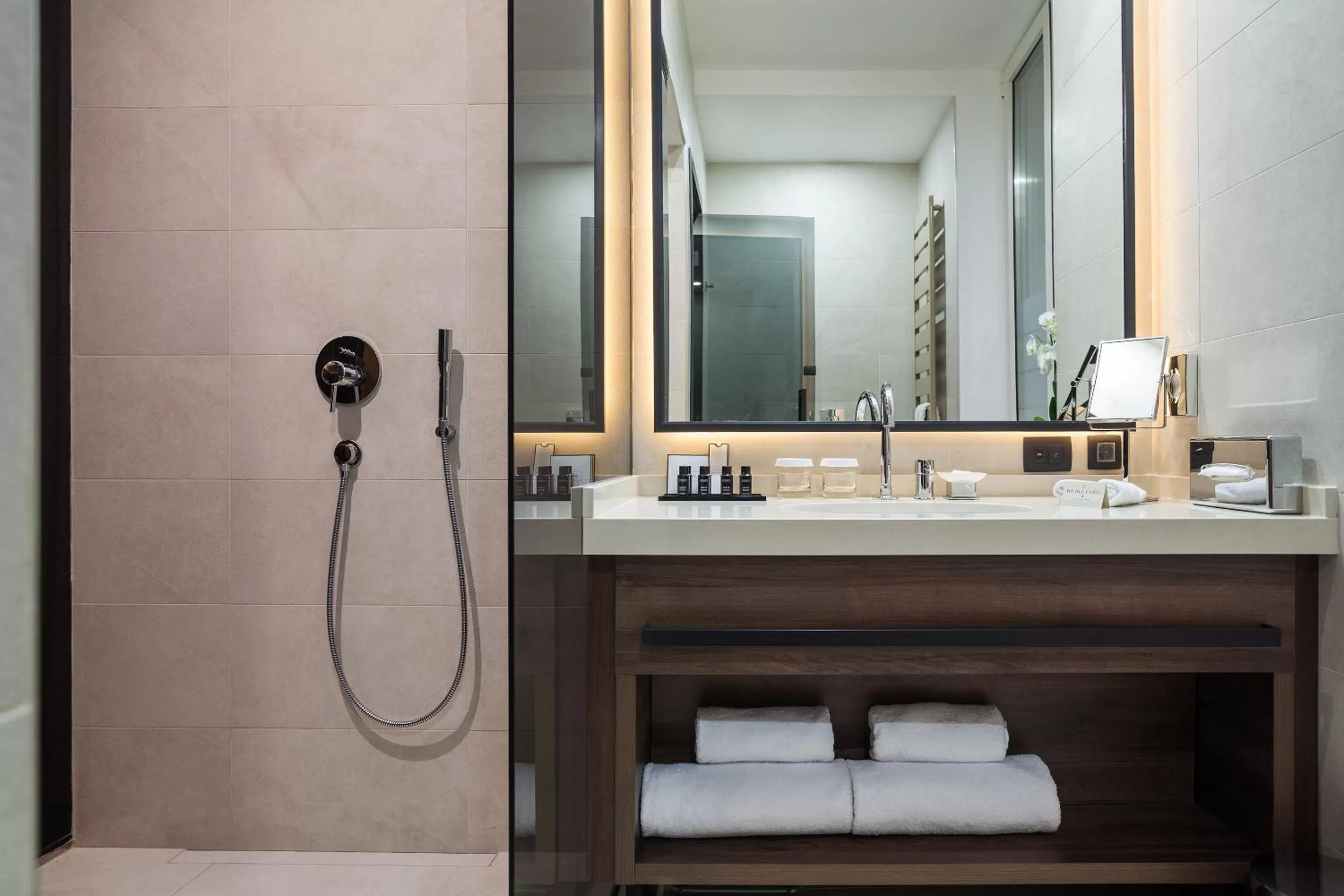 Shower in SAINT TEN Boutique Hotel, Small Luxury Hotels