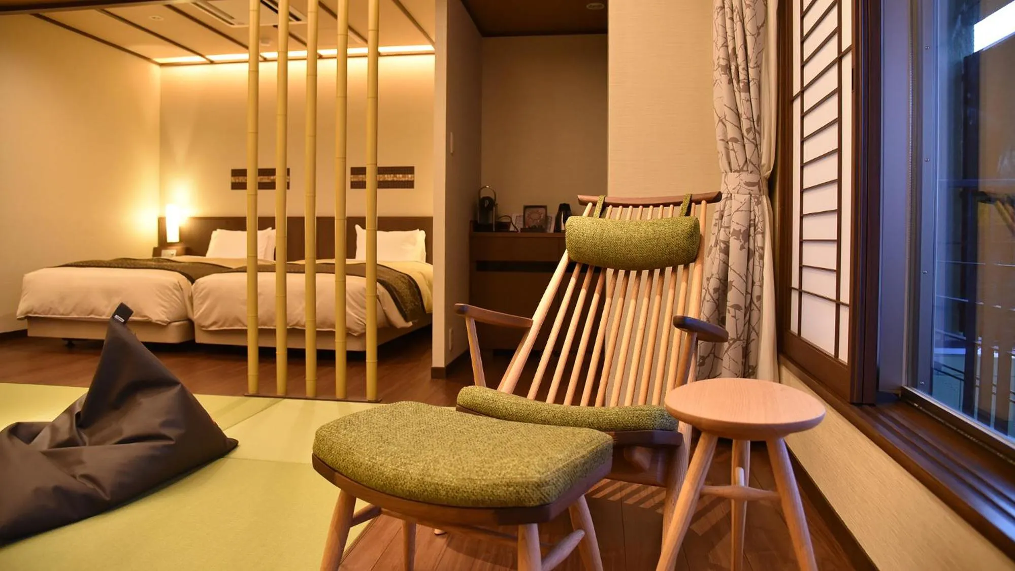 Bed in Arima Onsen Taketoritei Maruyama