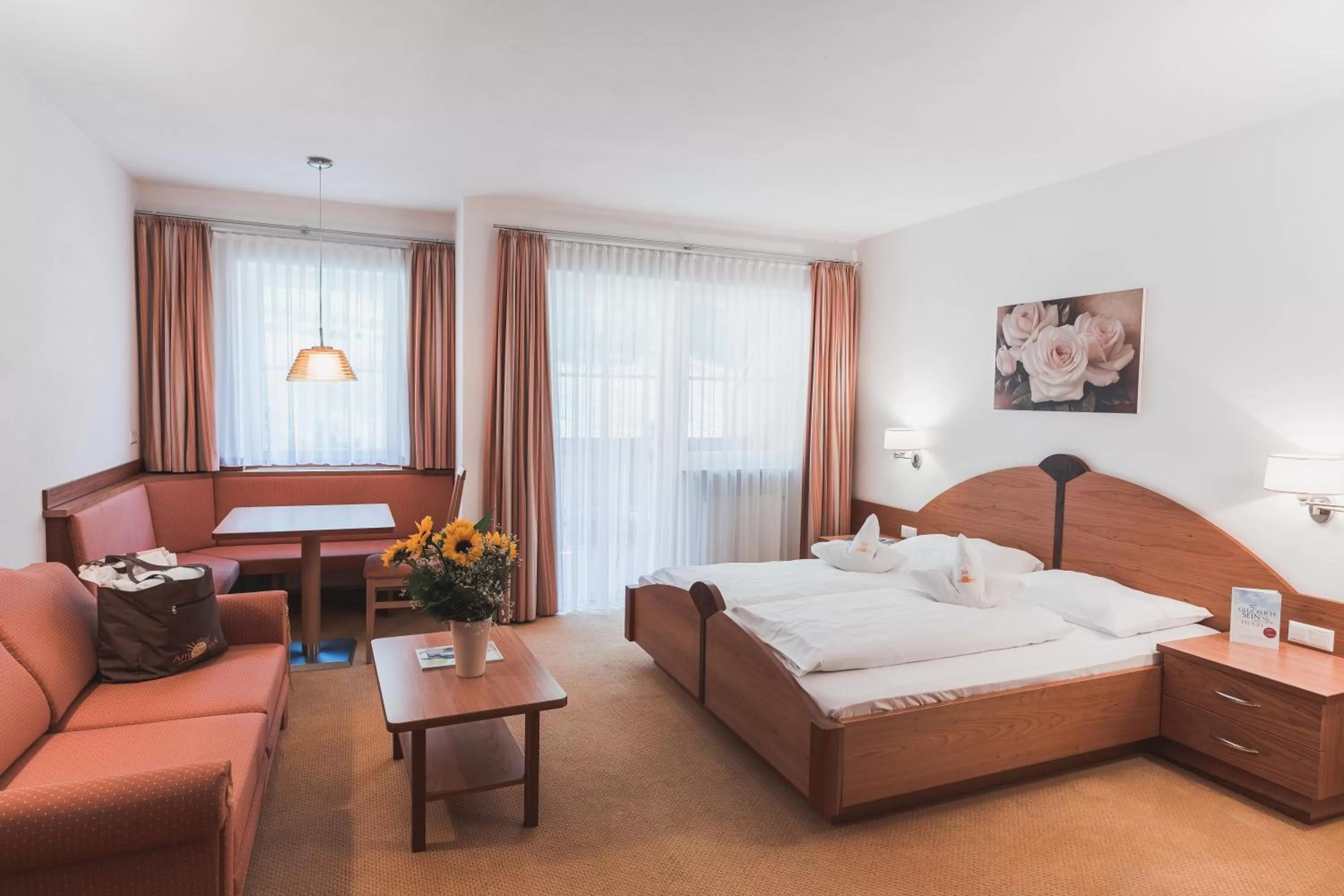 Bedroom, Bed in Hotel Am Sonneck