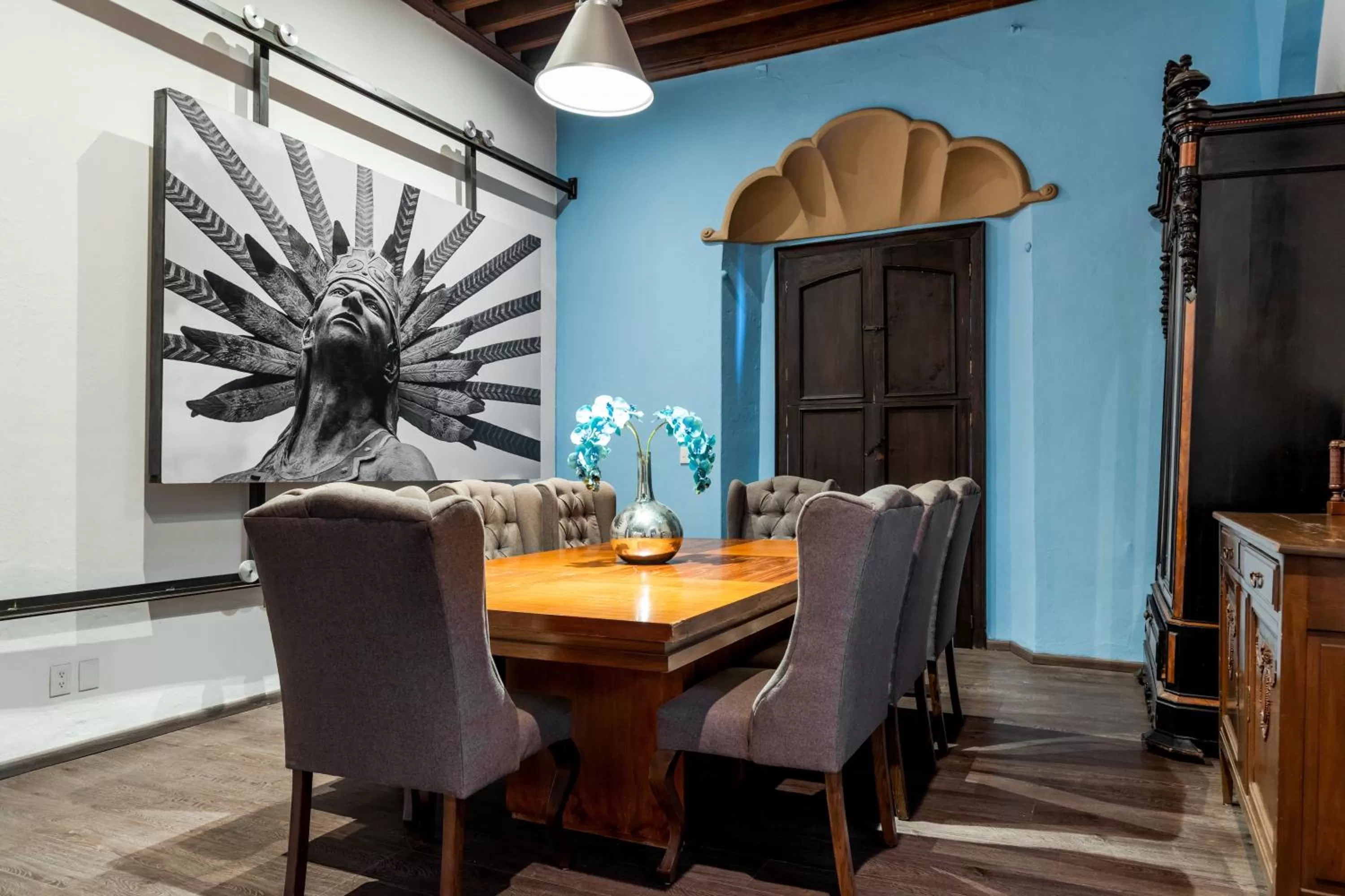 Seating area in El Mesón de Santa Rosa