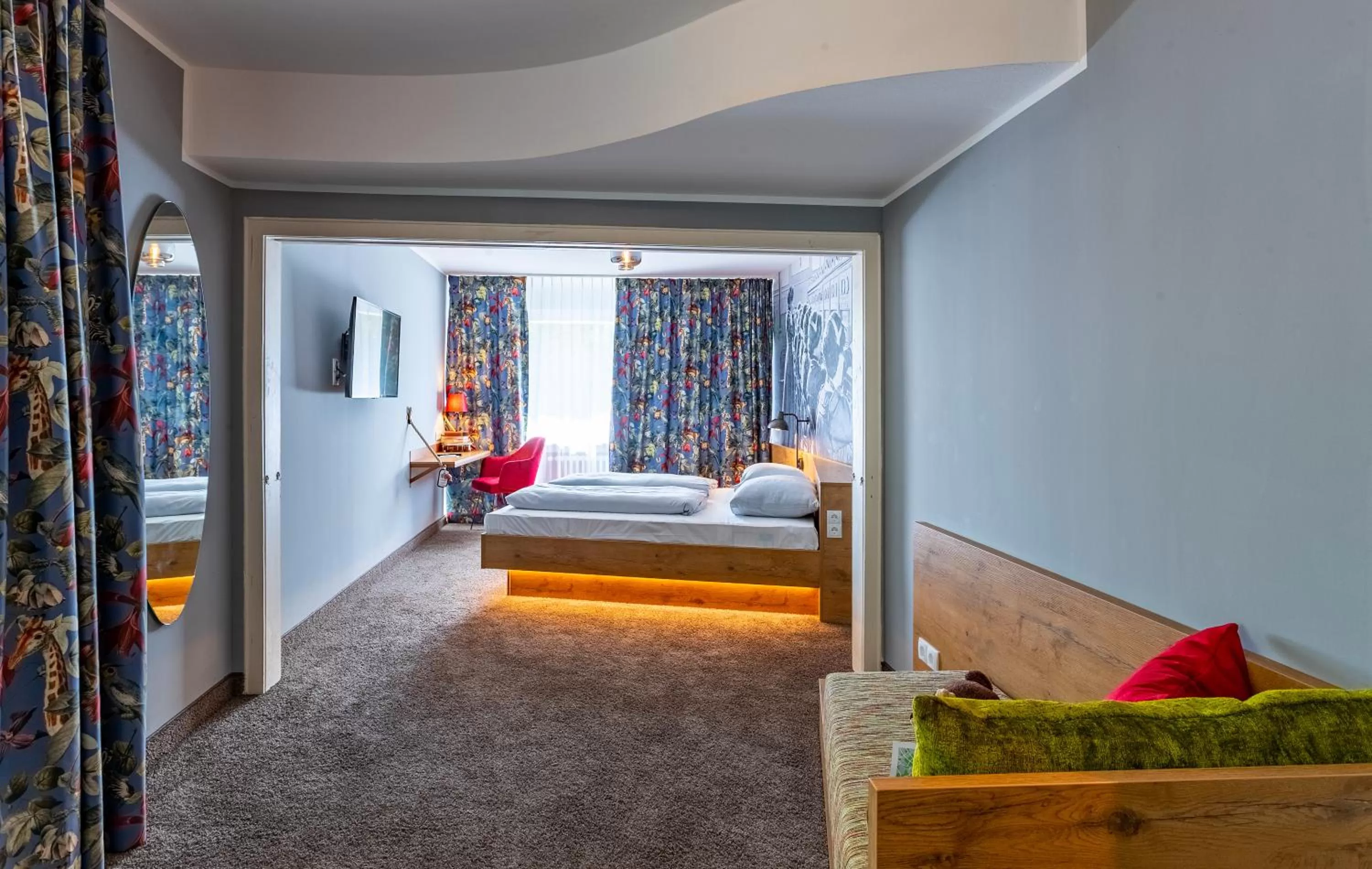 Photo of the whole room, Bed in tinyTwice Hotel Bonn