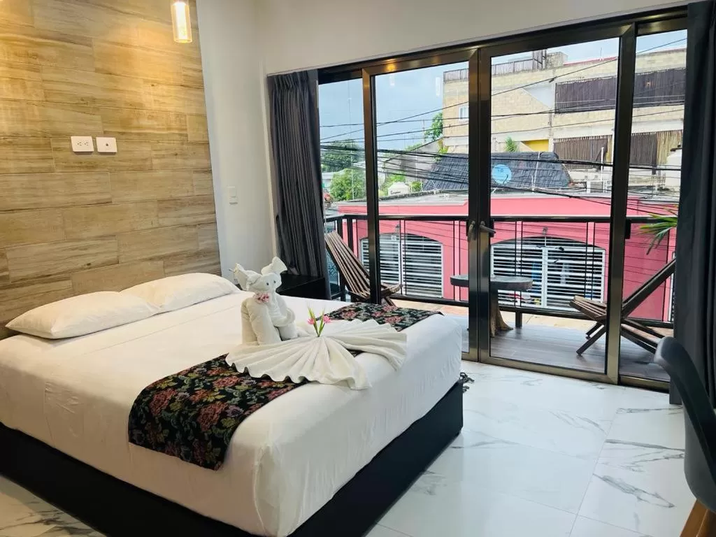 Bed in Hotel Ko'ox Wenne