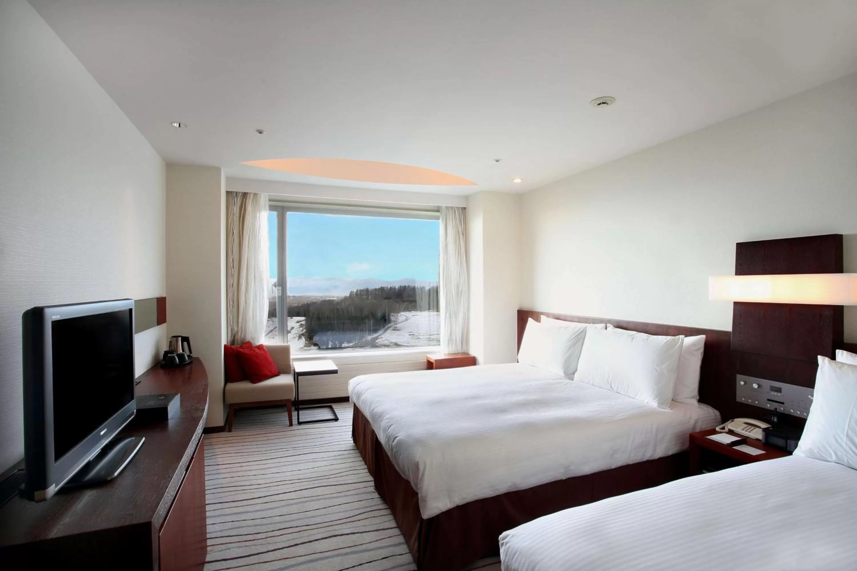 Bed in Hilton Niseko Village