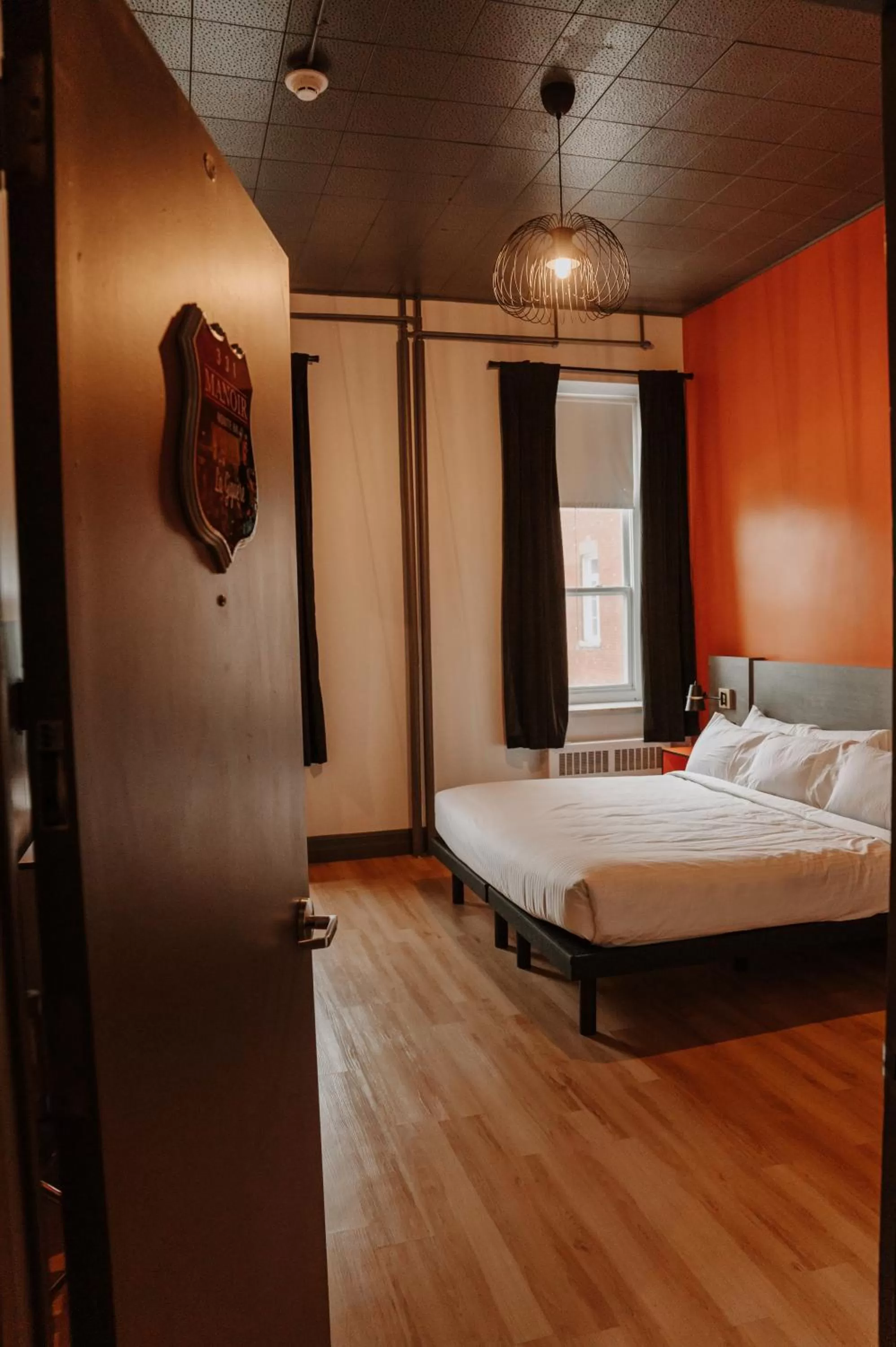 Bed in Hotel Historique et Manoir Route 66