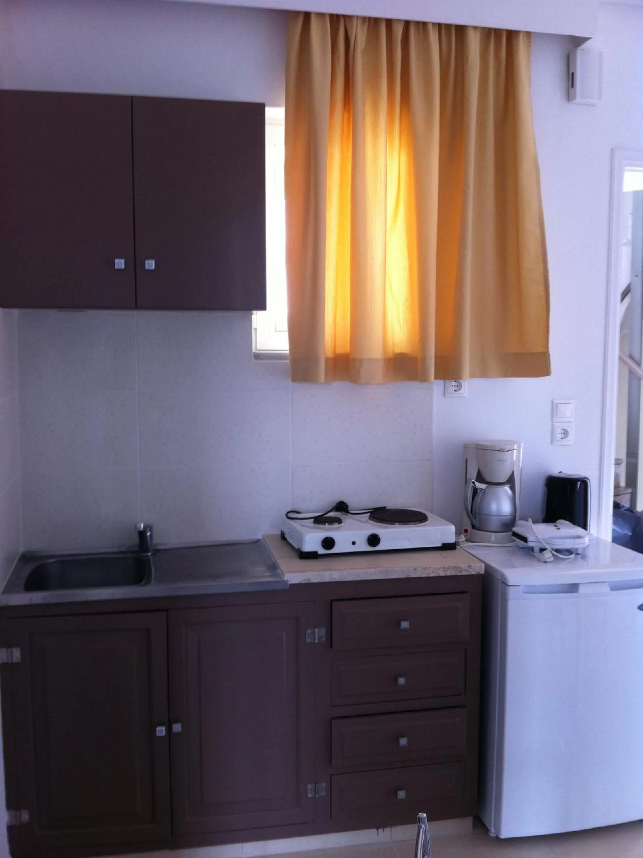 Kitchen or kitchenette in Fantasia Hotel Apartments