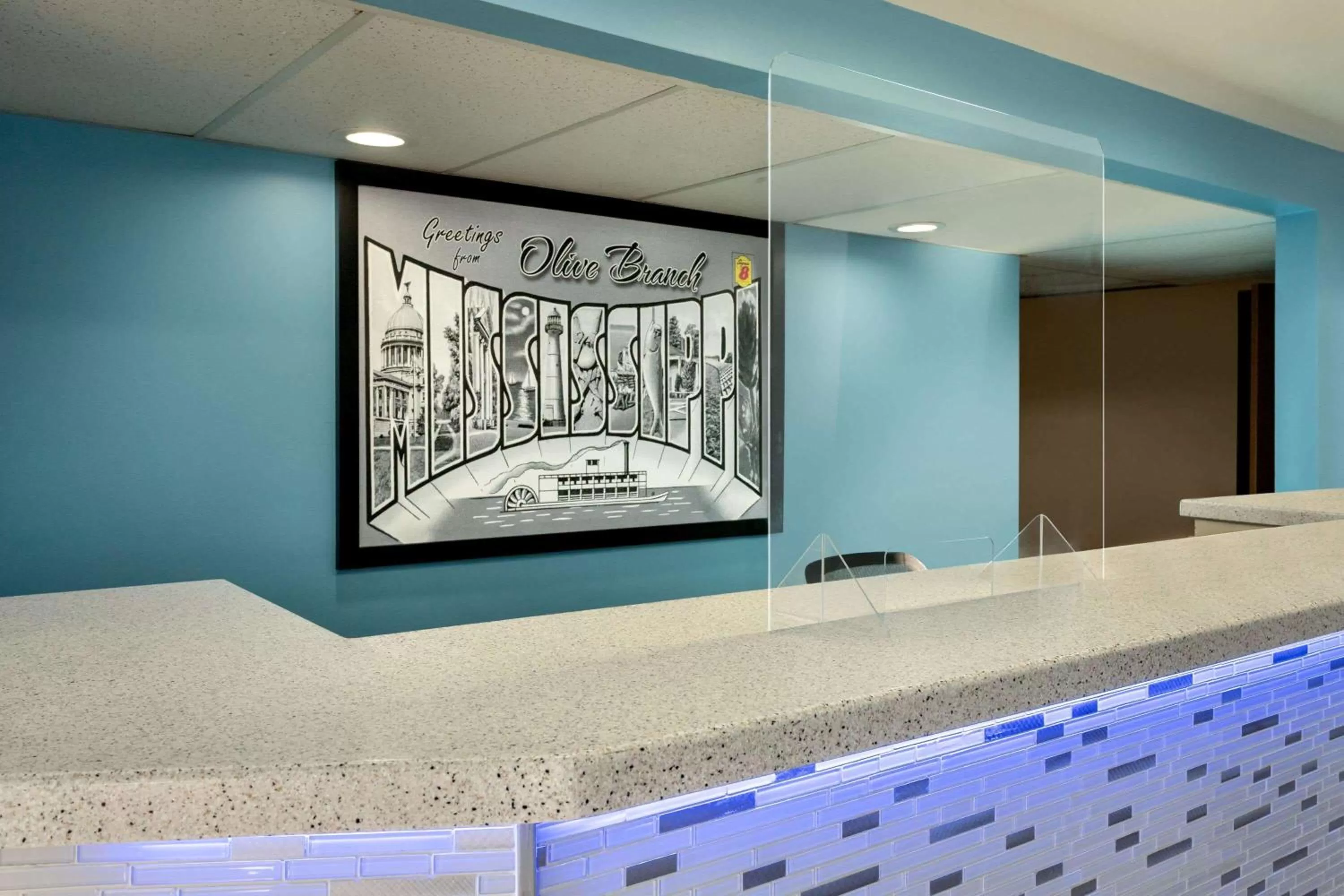 Lobby or reception in Super 8 by Wyndham Olive Branch