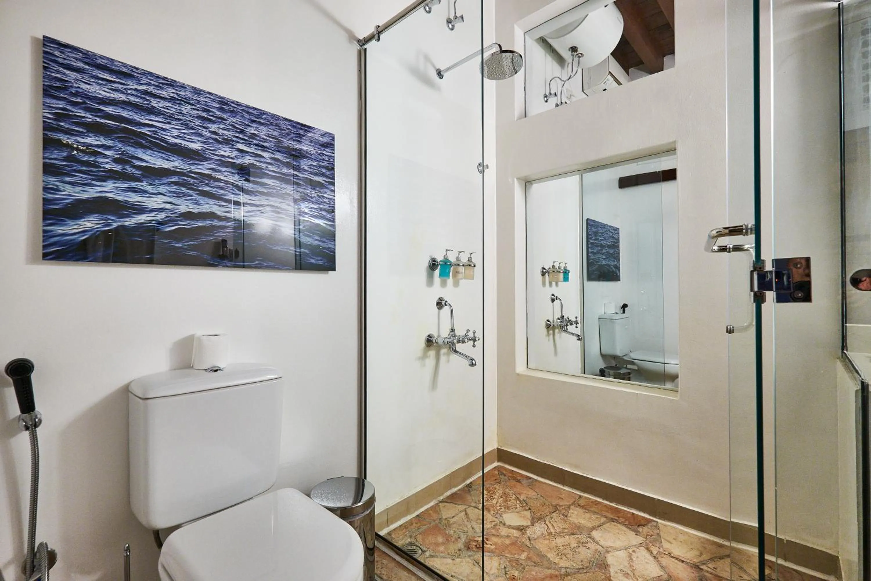 Bathroom in XVA Art Hotel