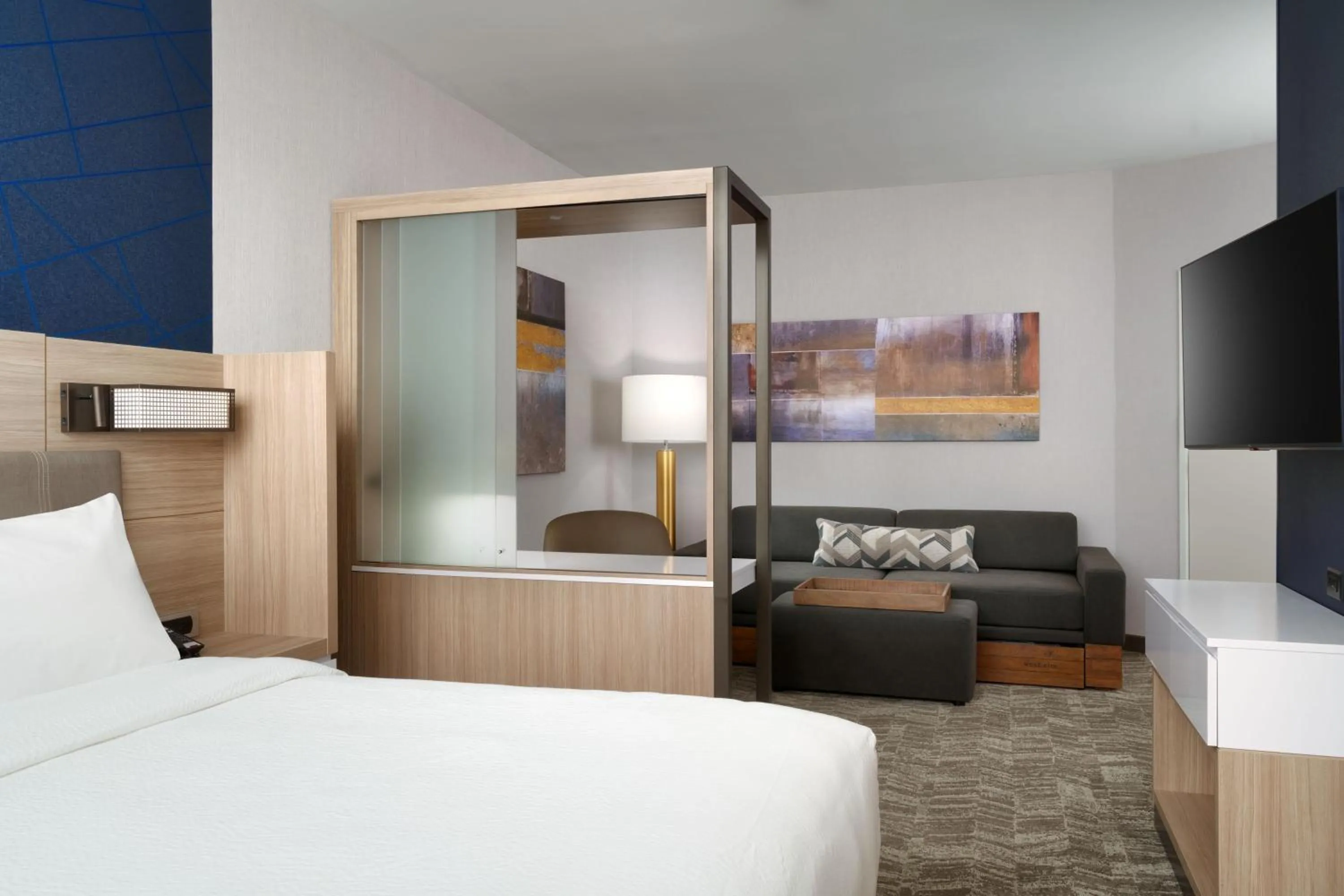 Photo of the whole room, Bed in SpringHill Suites by Marriott Phoenix Scottsdale